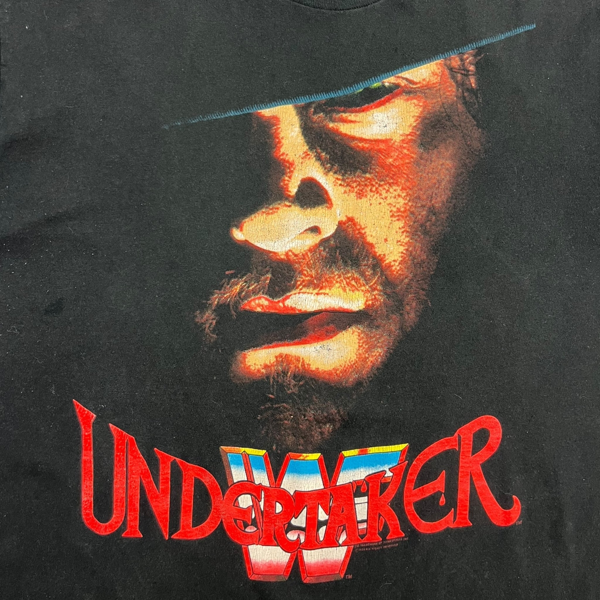 1993 WWF Undertaker Big Face T-Shirt