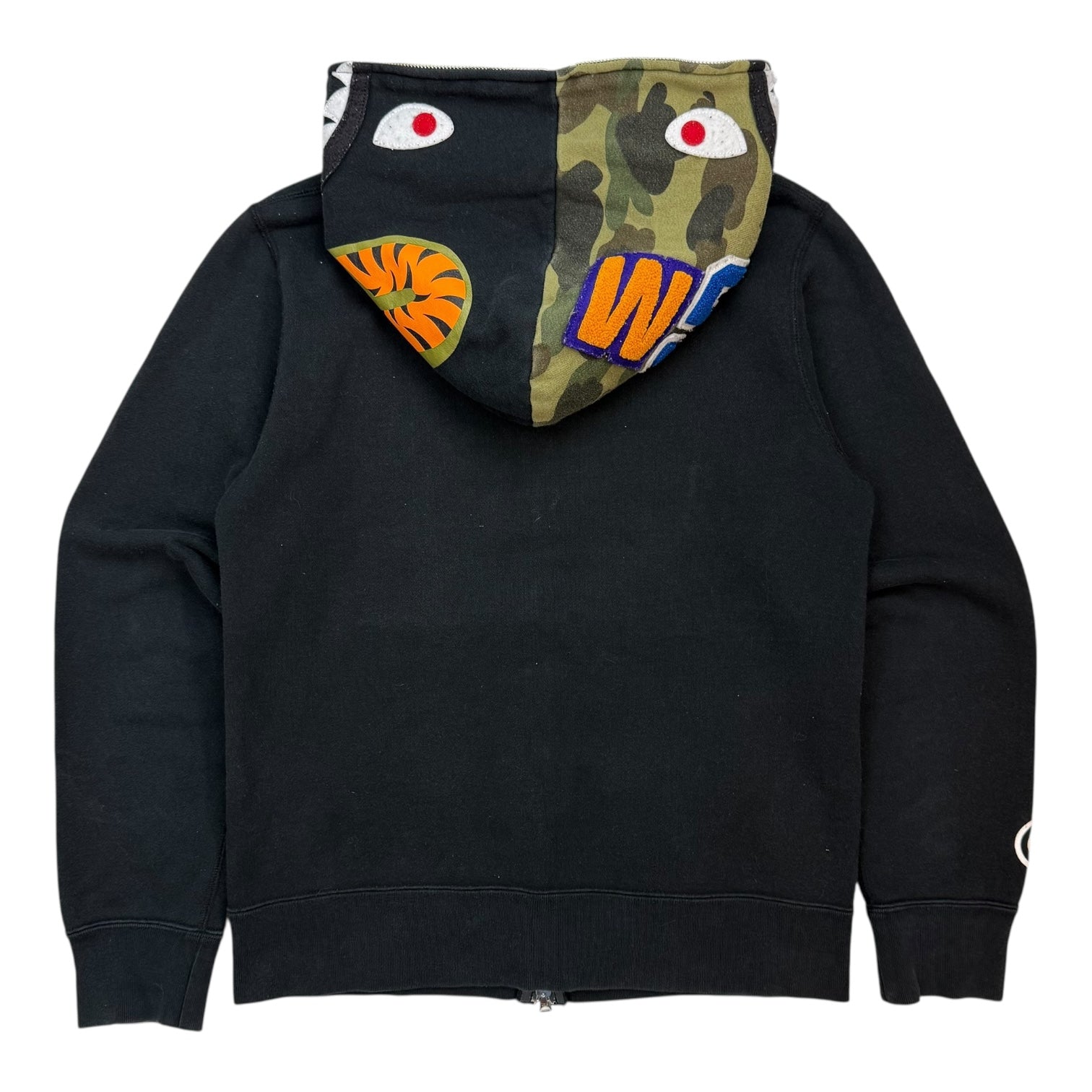 Bape A Bathing Ape Shark Full Zip Hoodie Black