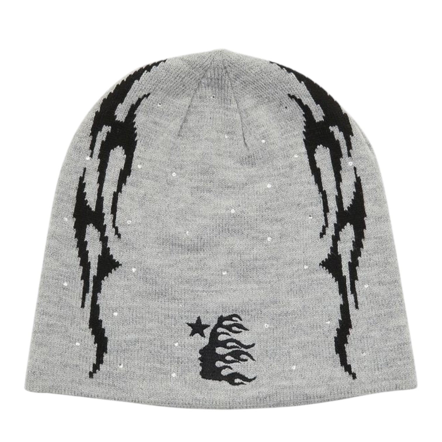 Hellstar Flame Beanie Grey