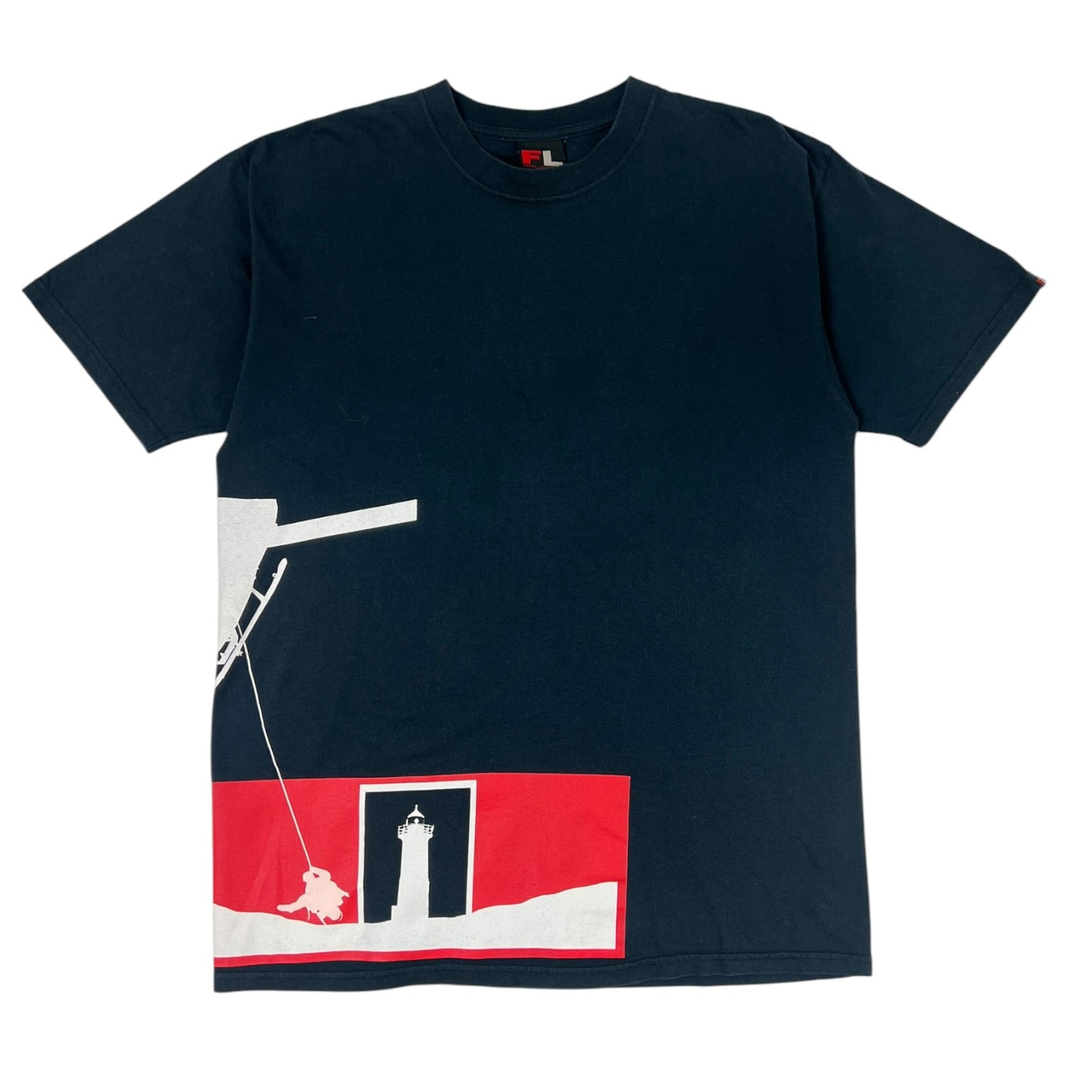 Vintage Y2K Futura Laboratories Japan T-Shirt Navy