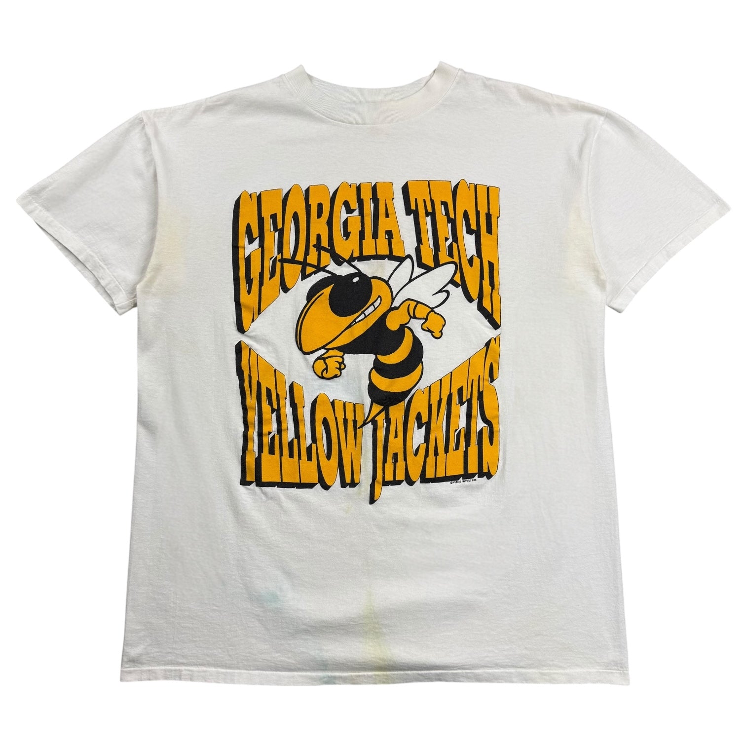 1990 Georgia Tech YellowJackets Tee White