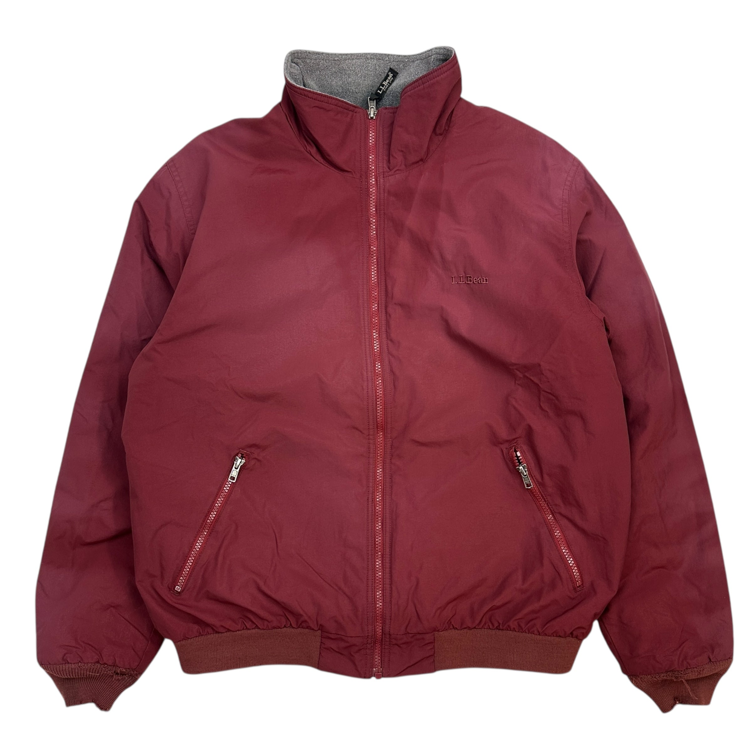 Vintage L.L.Bean Fleece Lined Jacket Maroon