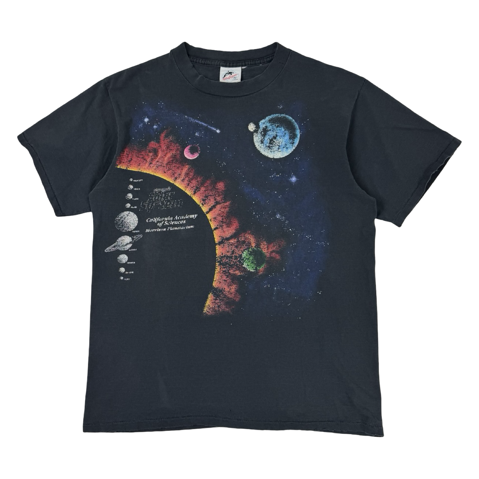 Vintage 1990s Dynamic Solar System T-Shirt Black