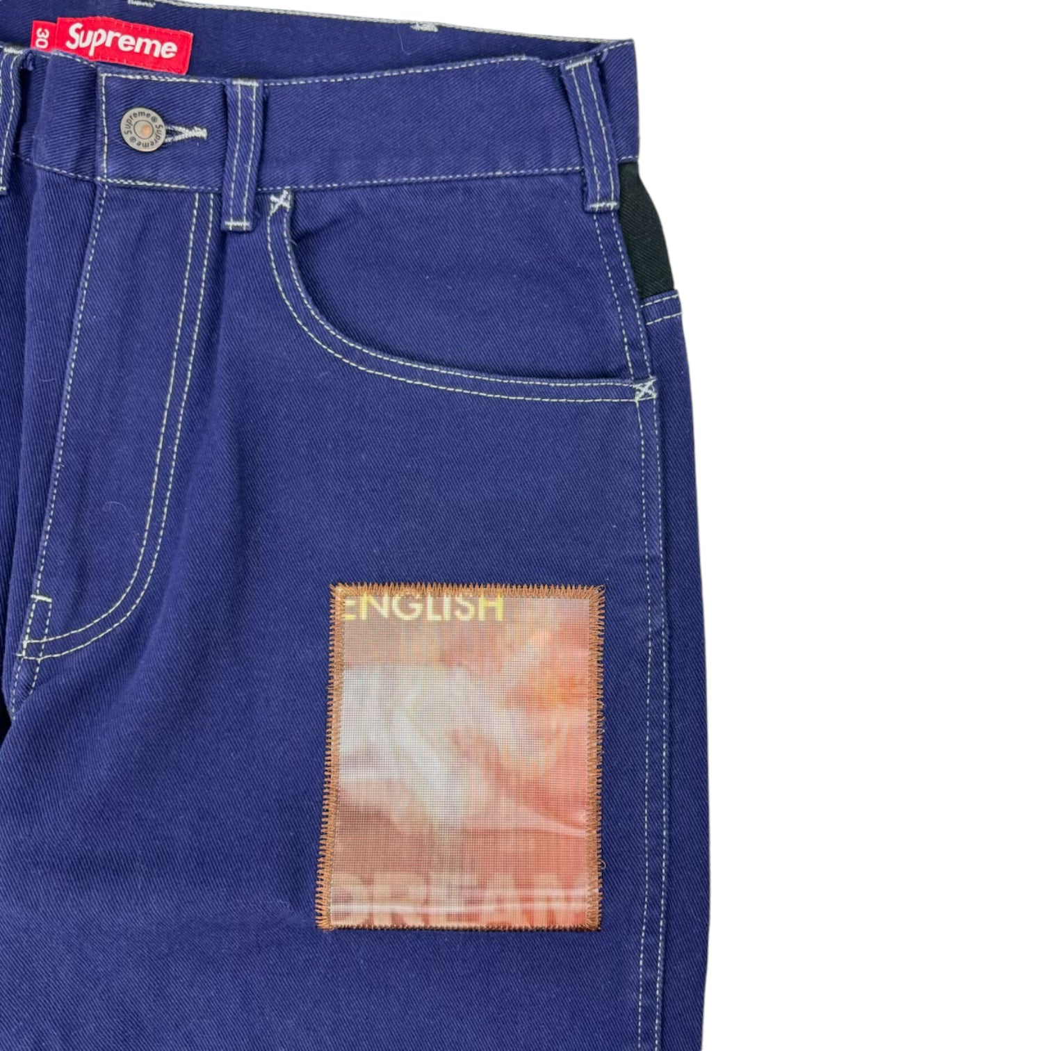 Supreme Mark Leckey Dream English Kid Twill Panel Pants Navy