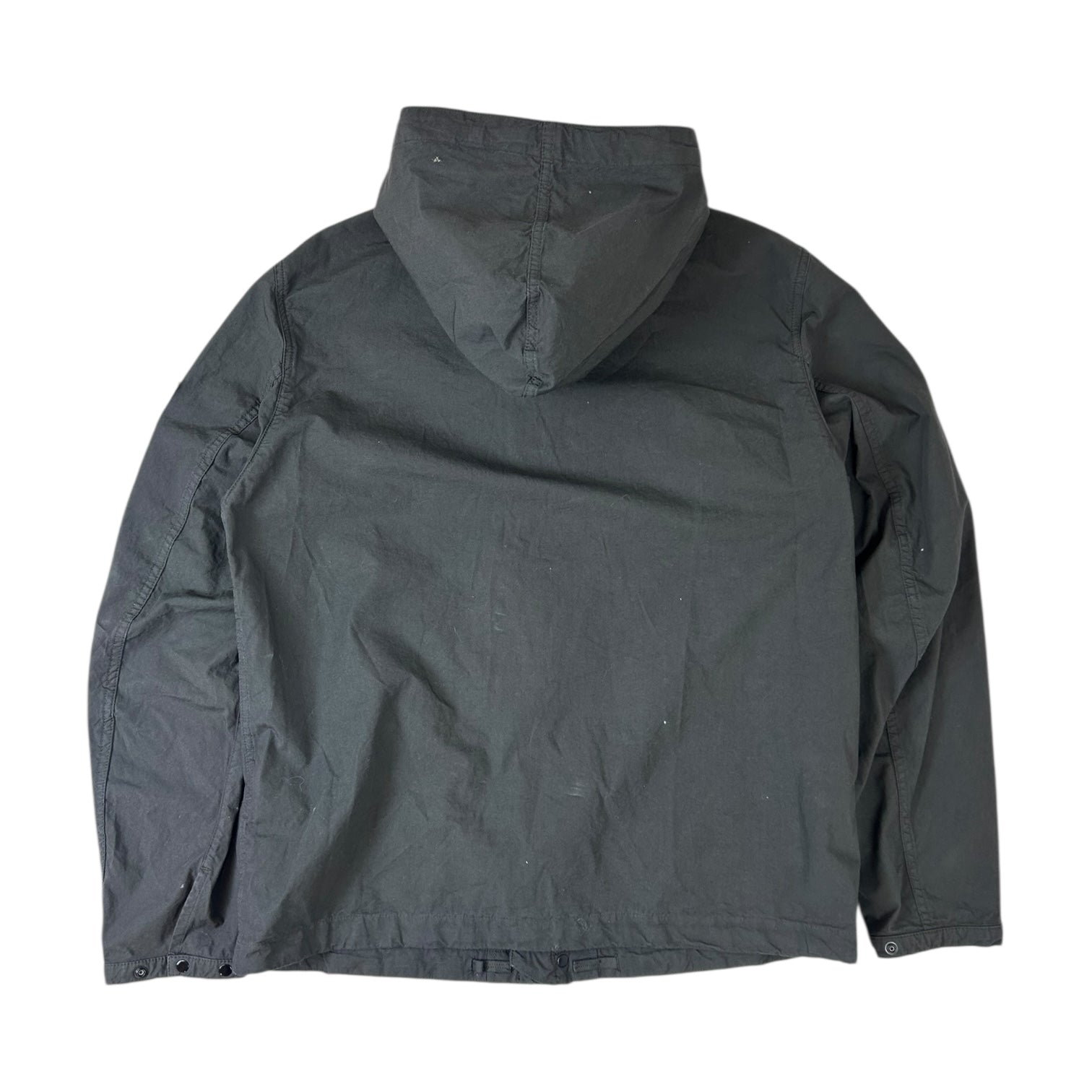 Stone Island Hooded Field Jacket Lead Grey