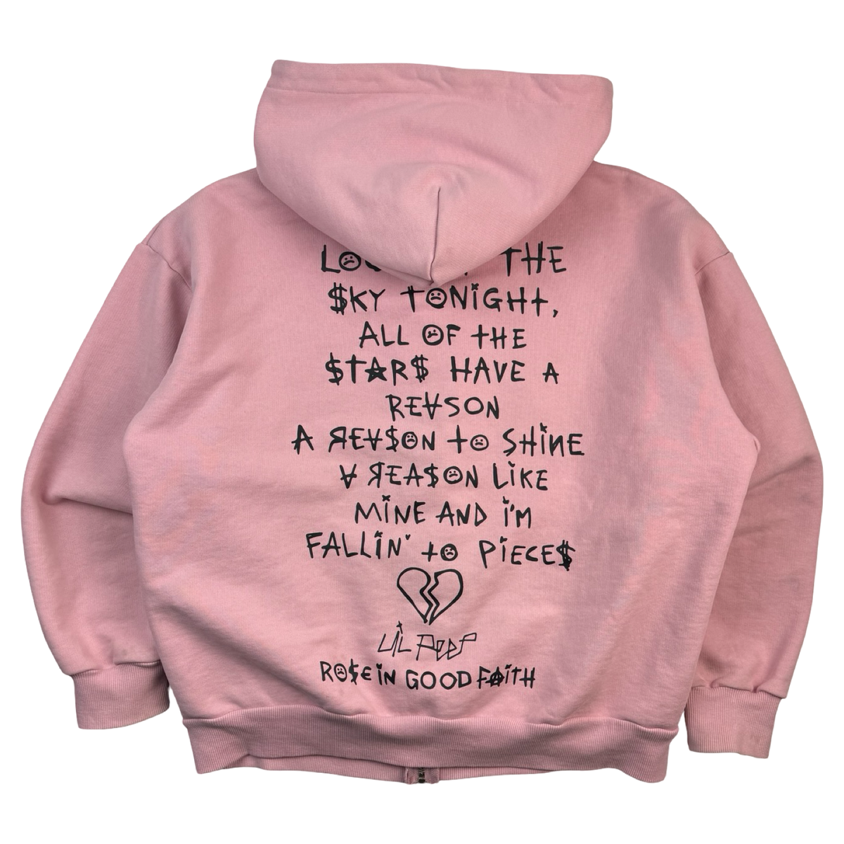 Rose in Good Faith x Lil Peep Greenpeace Capsule Zip-Up Hoodie