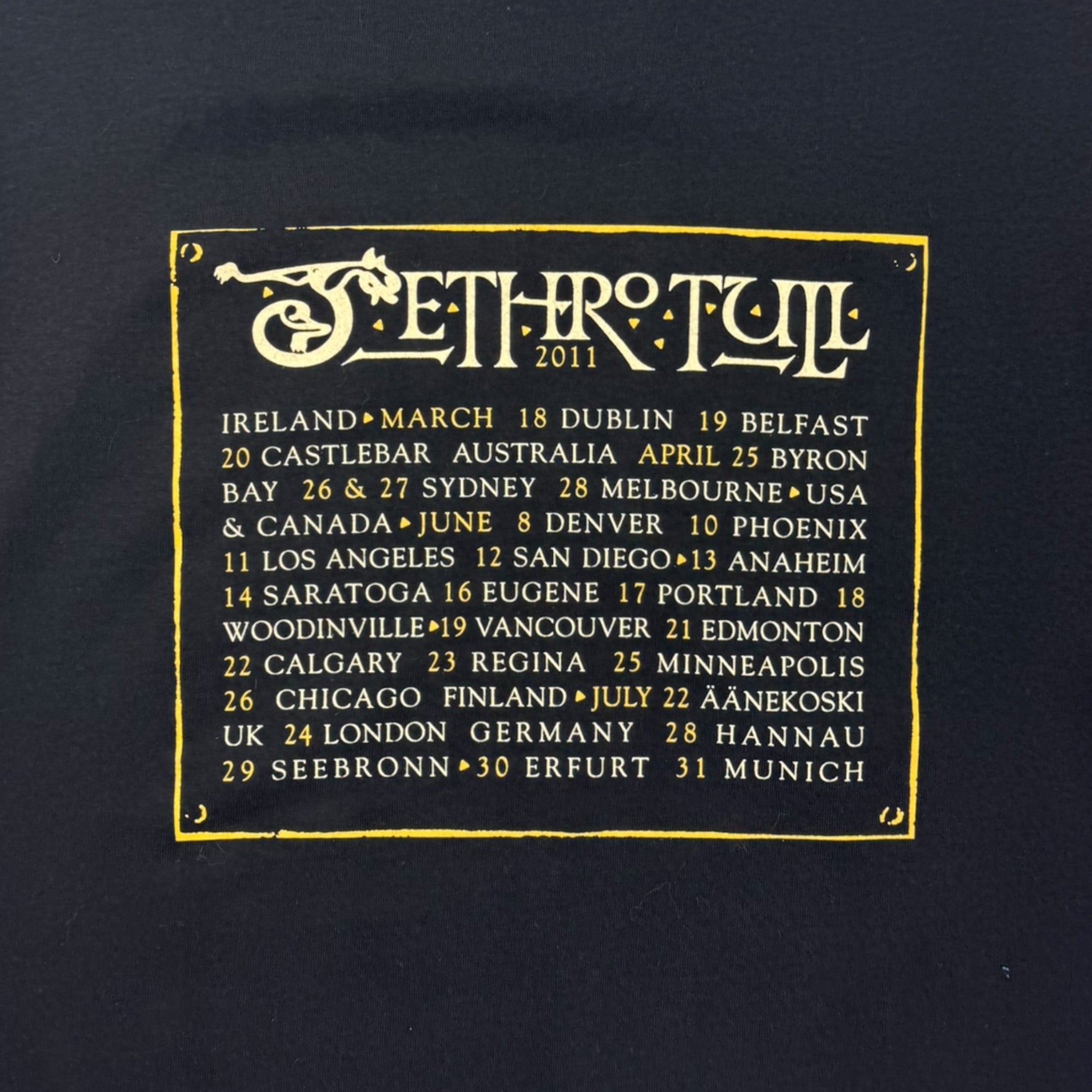 Jethro Tull Aqualung Tour Band T-Shirt
