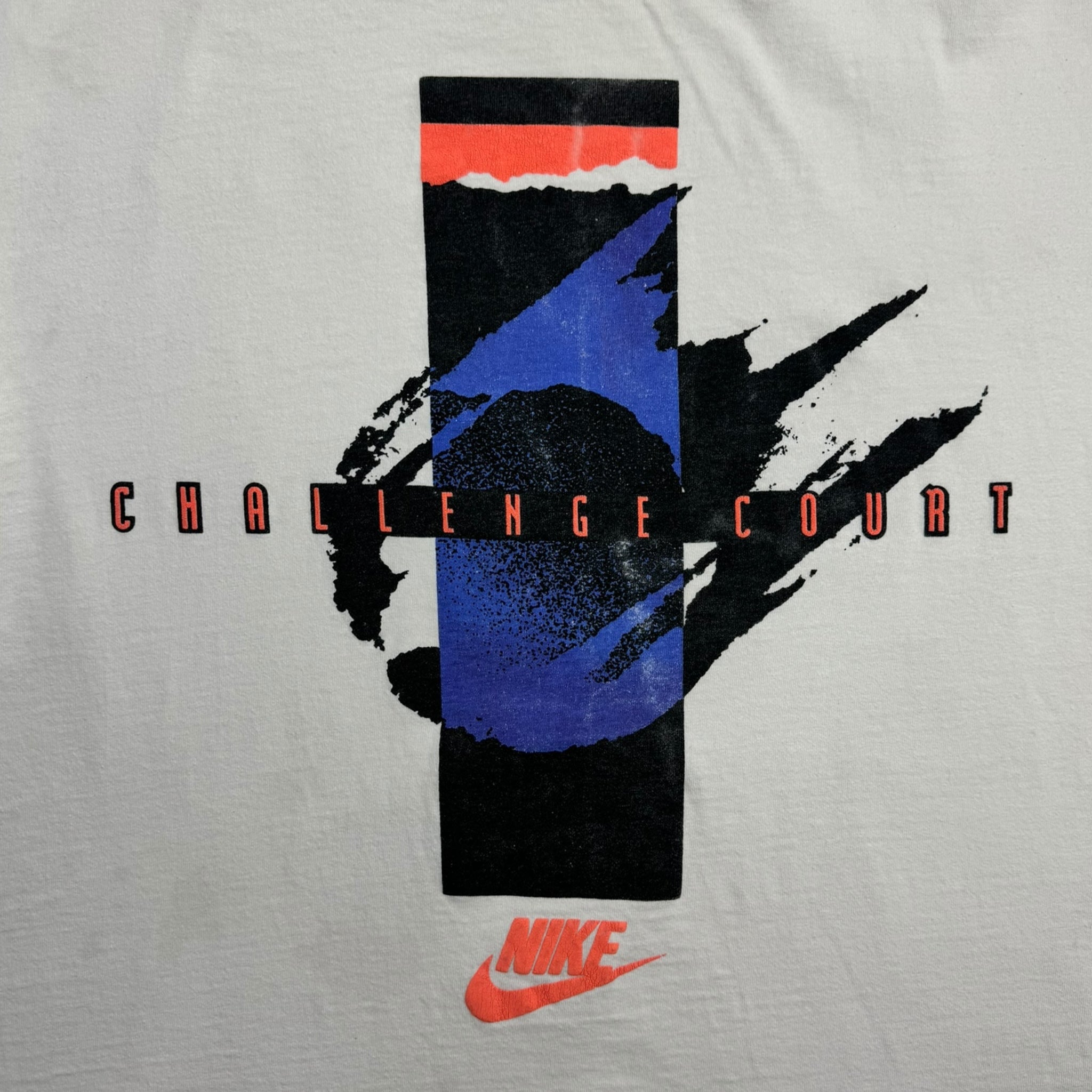 Vintage Nike Challenge Court Tennis Tee White