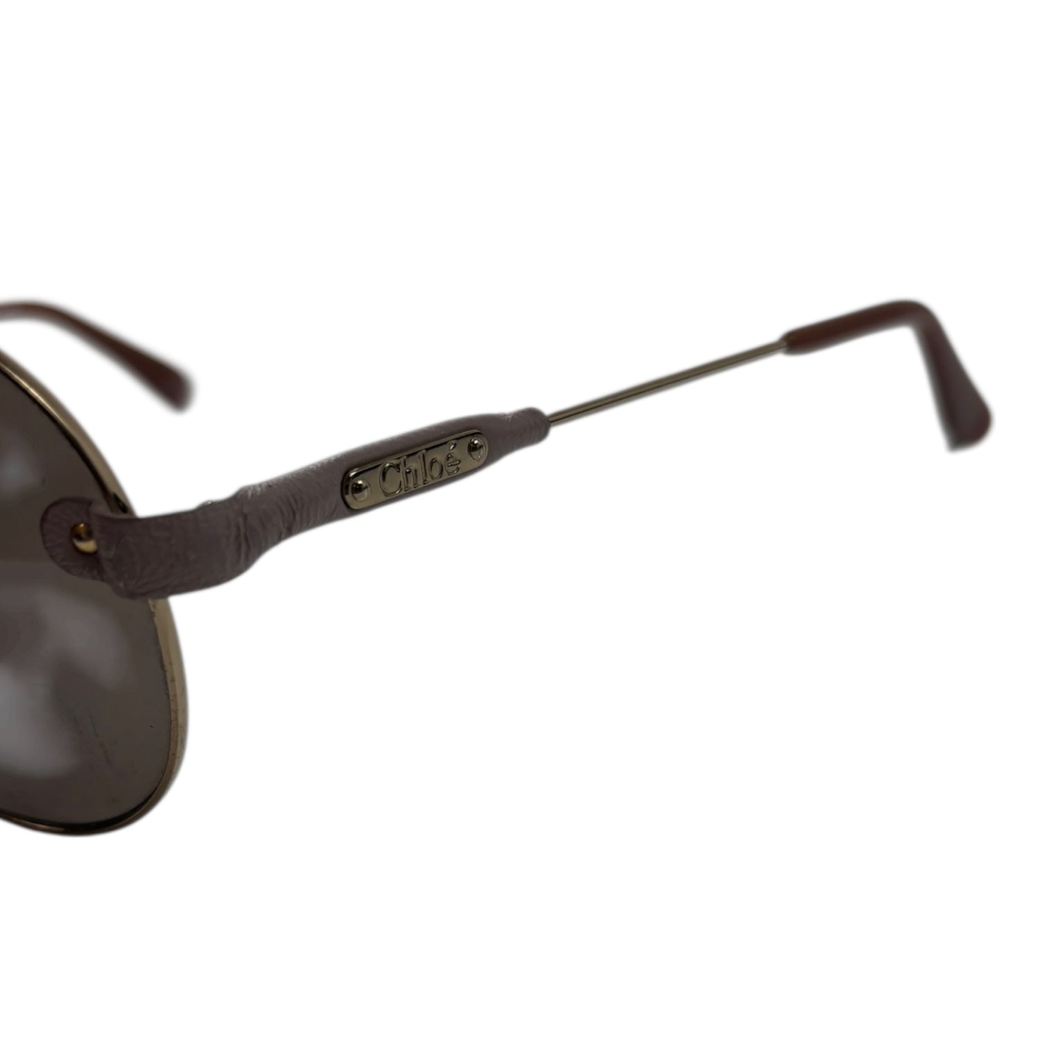 Chloe Aviator Sunglasses Pink/Gold