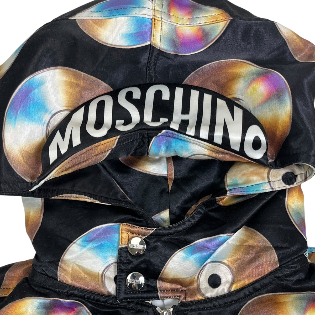 Moschino x H&M Compact Disc Satin Bomber Jacket
