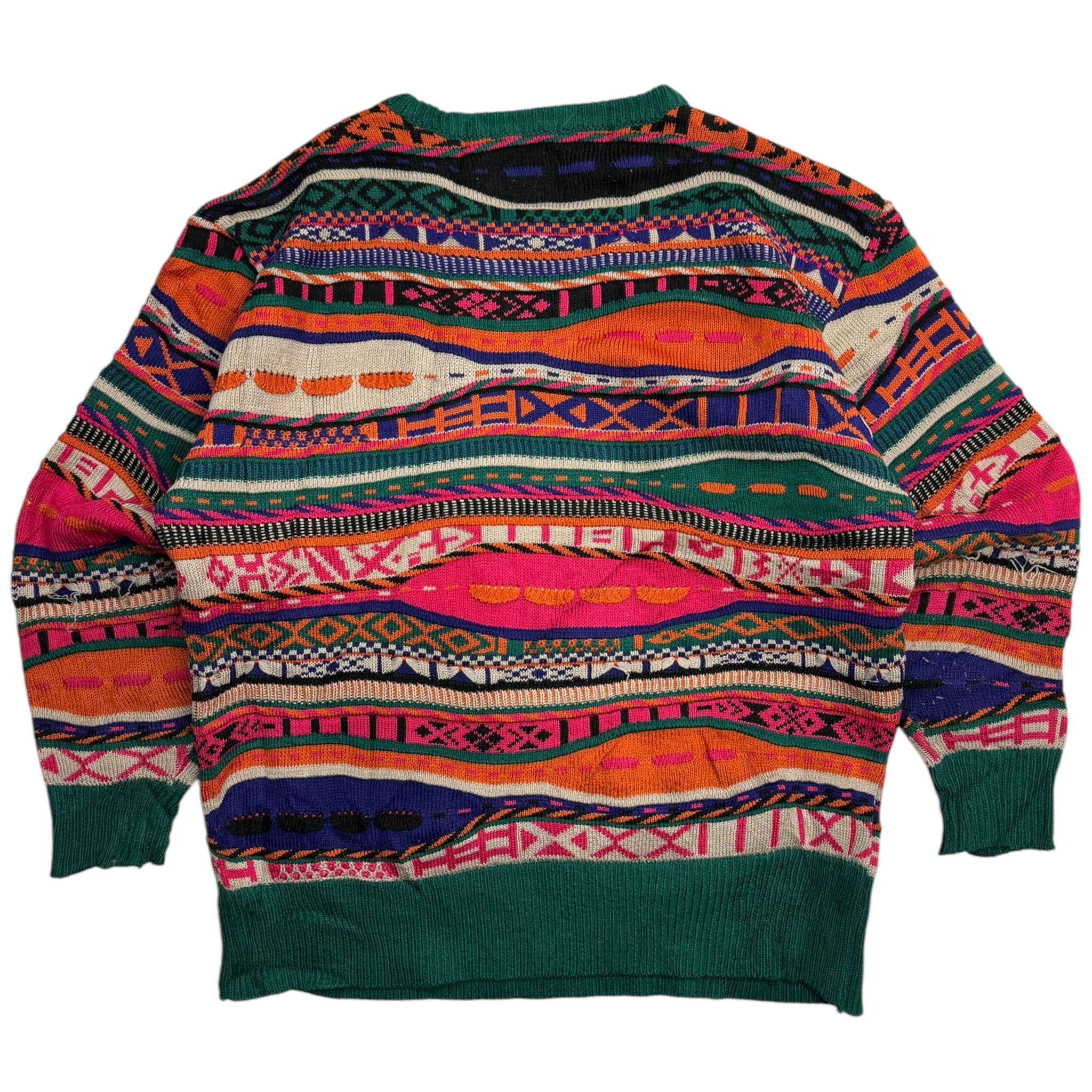 Vintage Horizontal Colour Wave 3D Knit