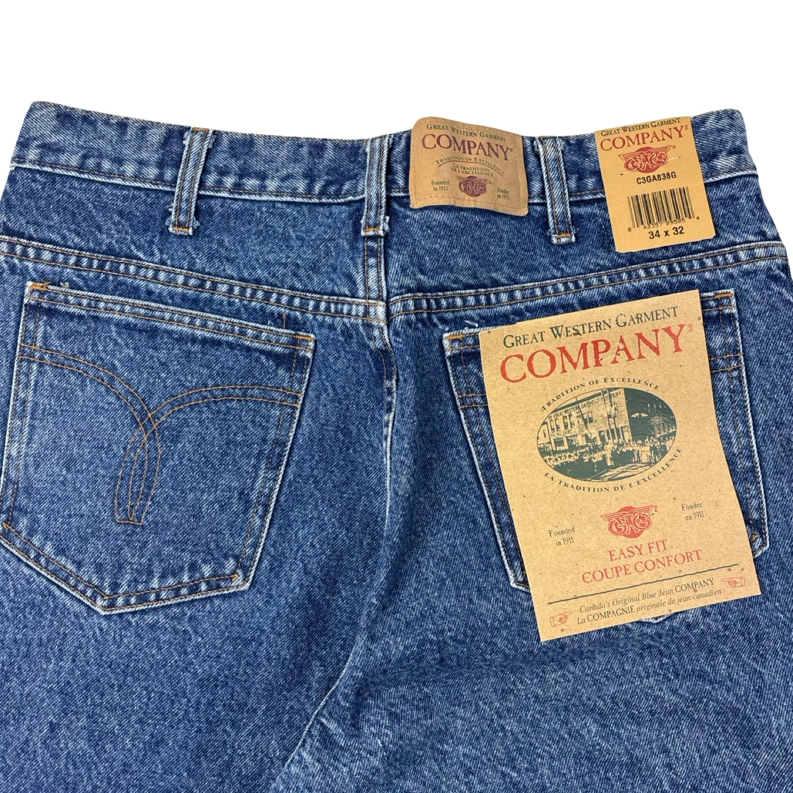 Vintage GWG Great Western Garment Co. Navy Wash Jean