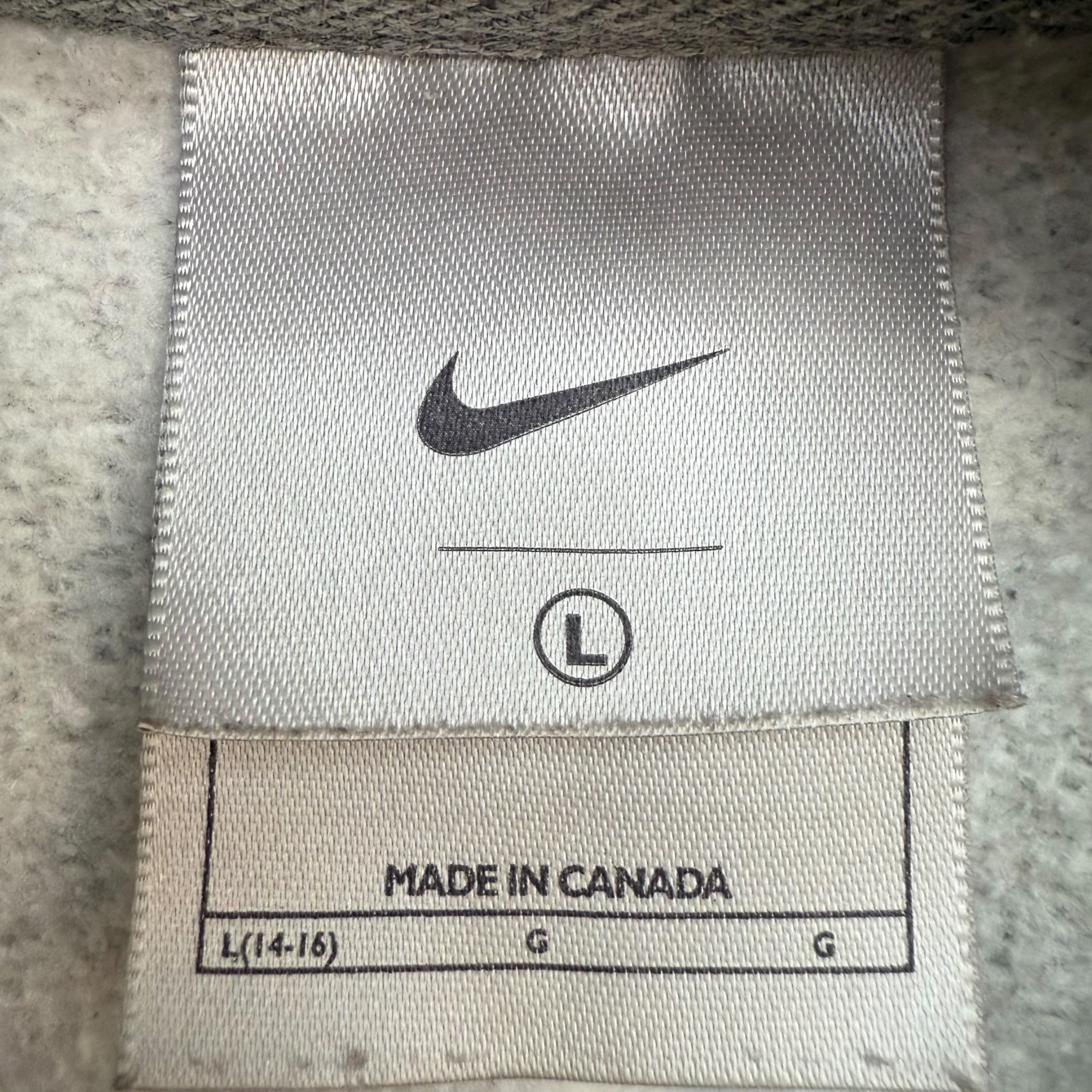 Vintage Nike Swoosh Hoodie Grey
