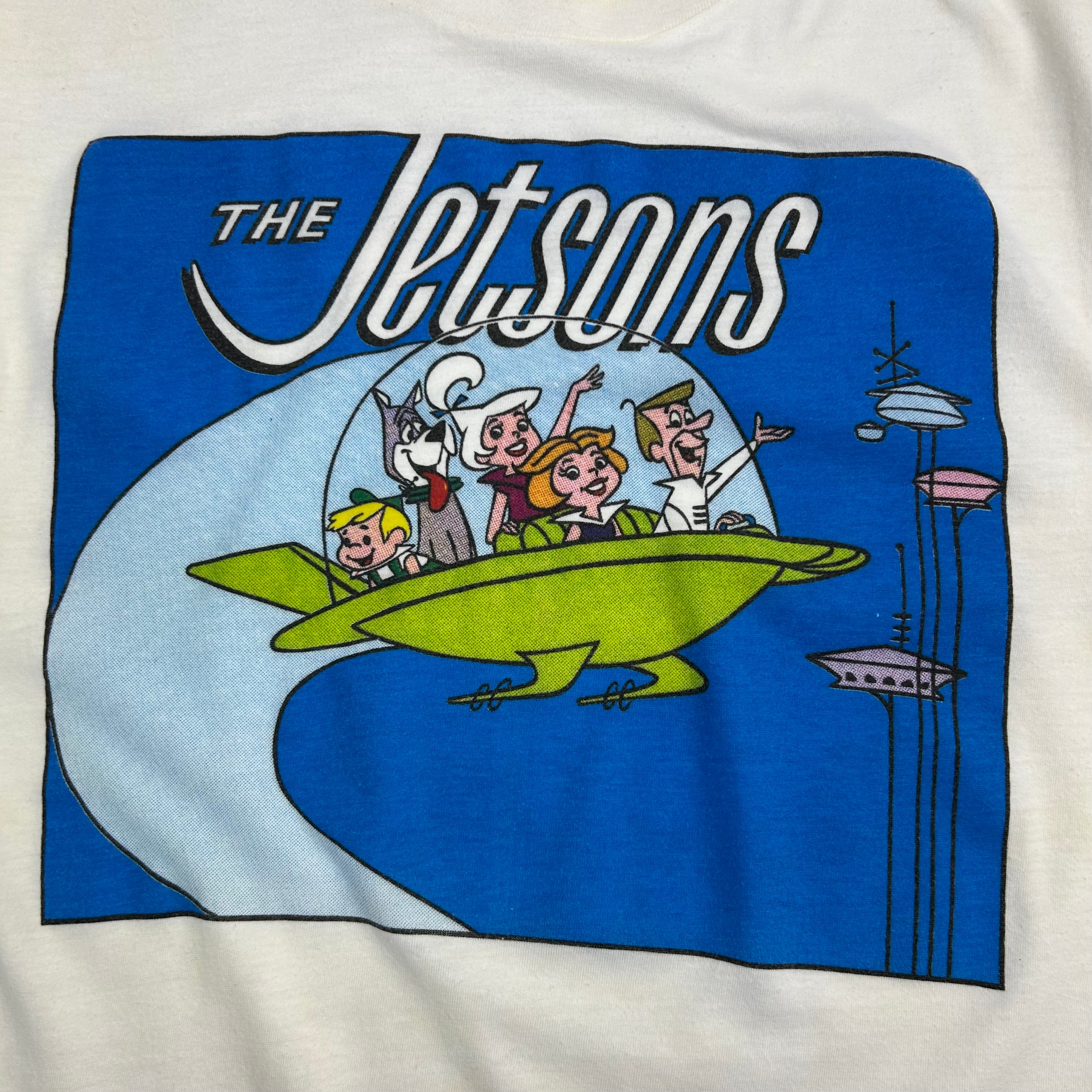 Vintage The Jetsons Flying Family Tee White