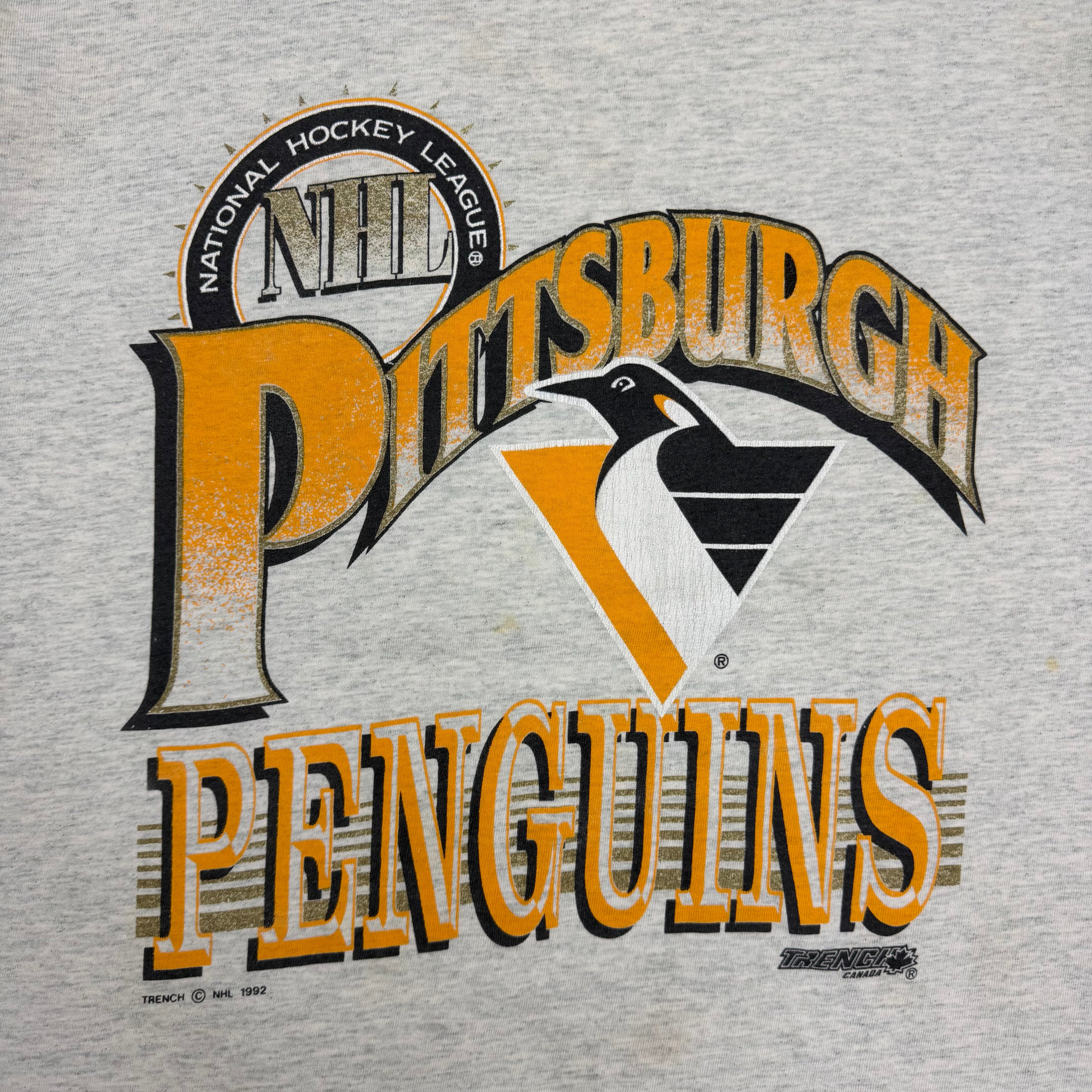 1992 Pittsburgh Penguins NHL Tee Grey