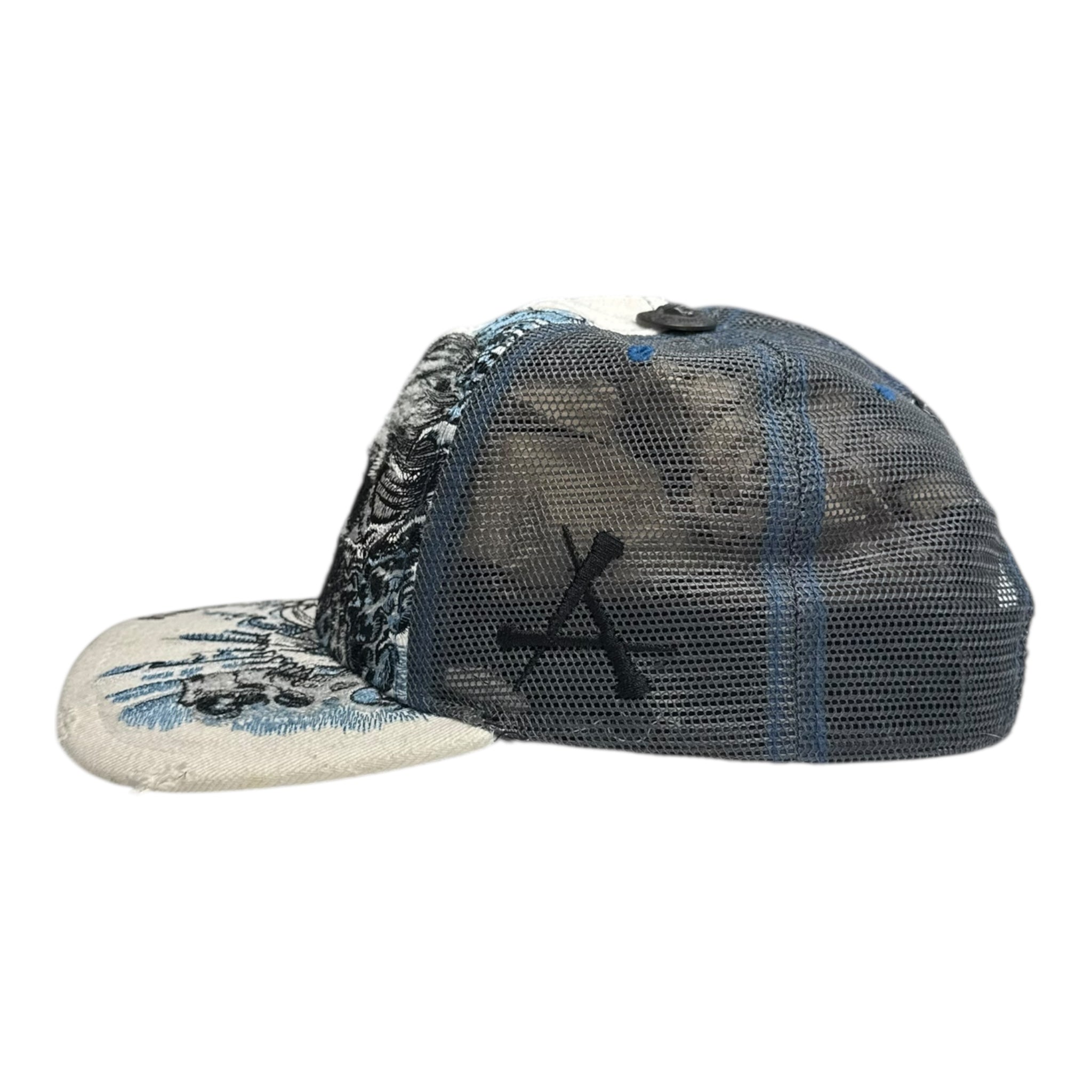 Vintage Y2K Affliction Skull Surf Hat