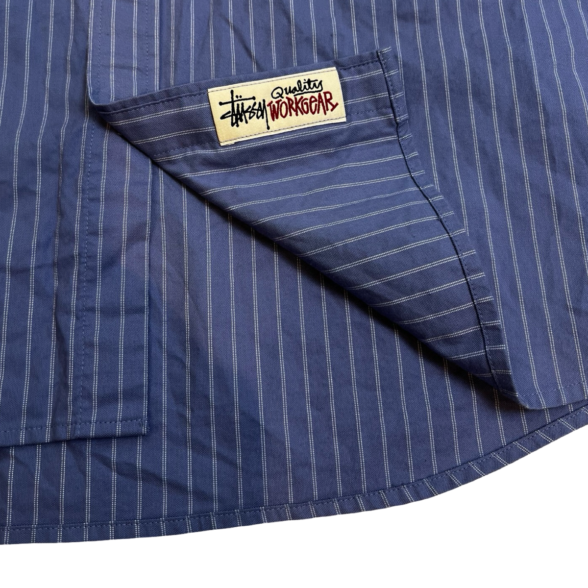 Stüssy Oxford Longsleeve Button Up Shirt Blue Stripe