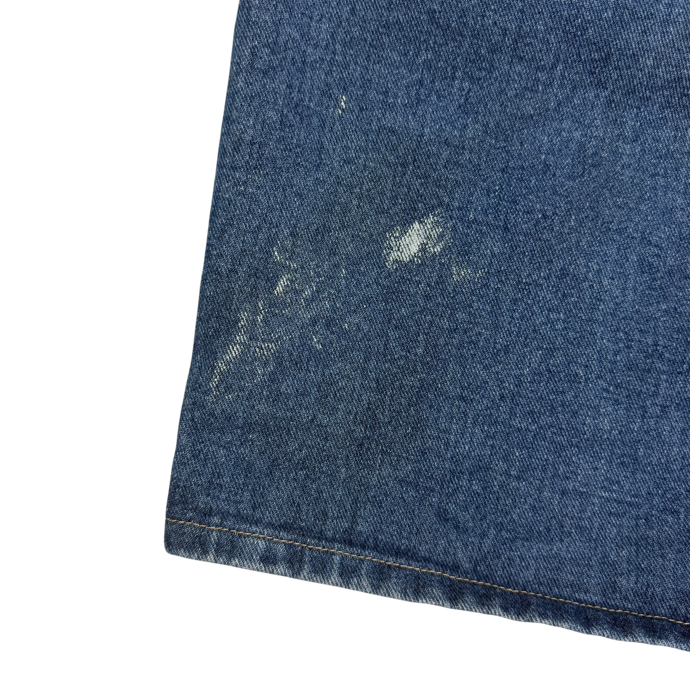 Vintage Wrangler Denim Carpenter Shorts Dark Blue