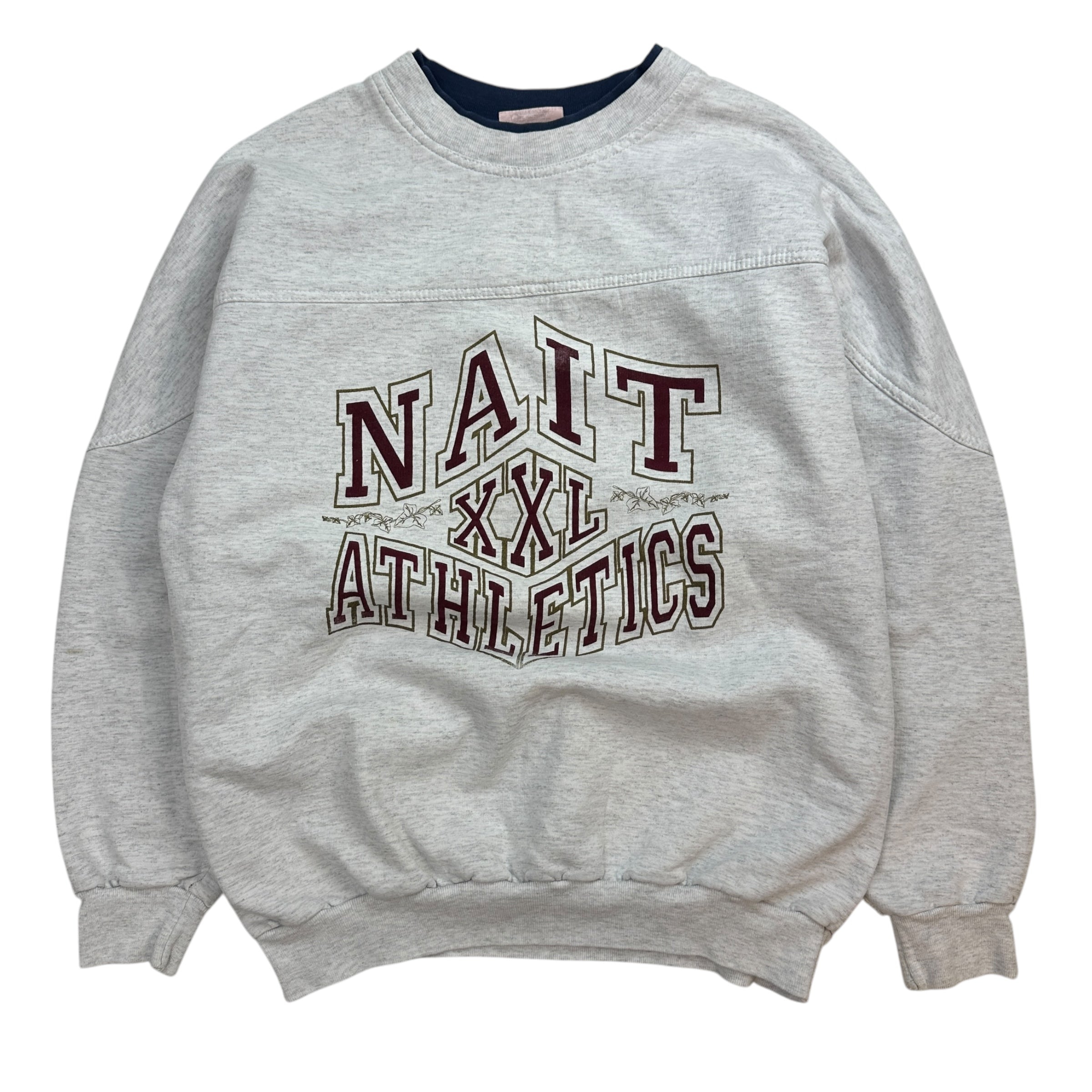 Vintage NAIT Athletics Crewneck Grey