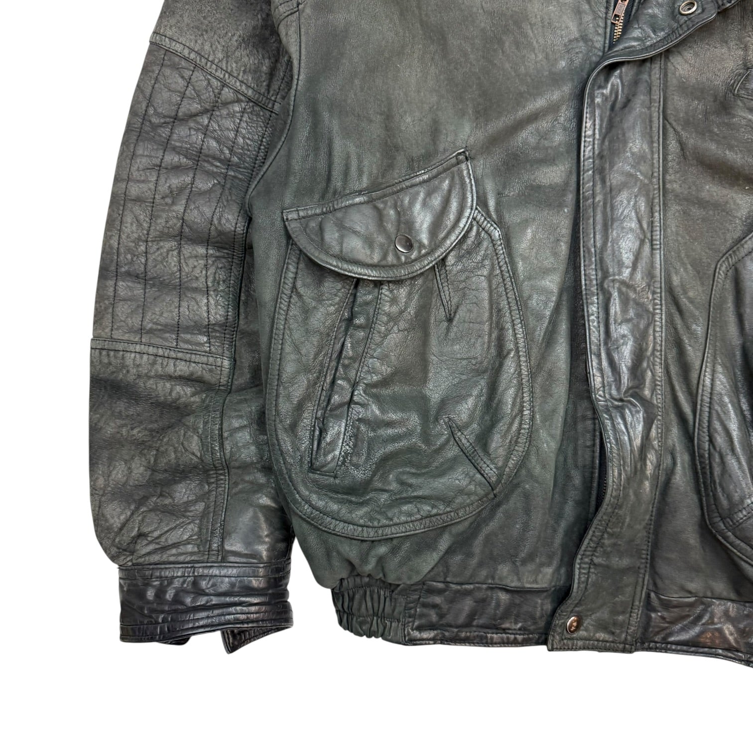 Vintage Spirite Leather Jacket Black