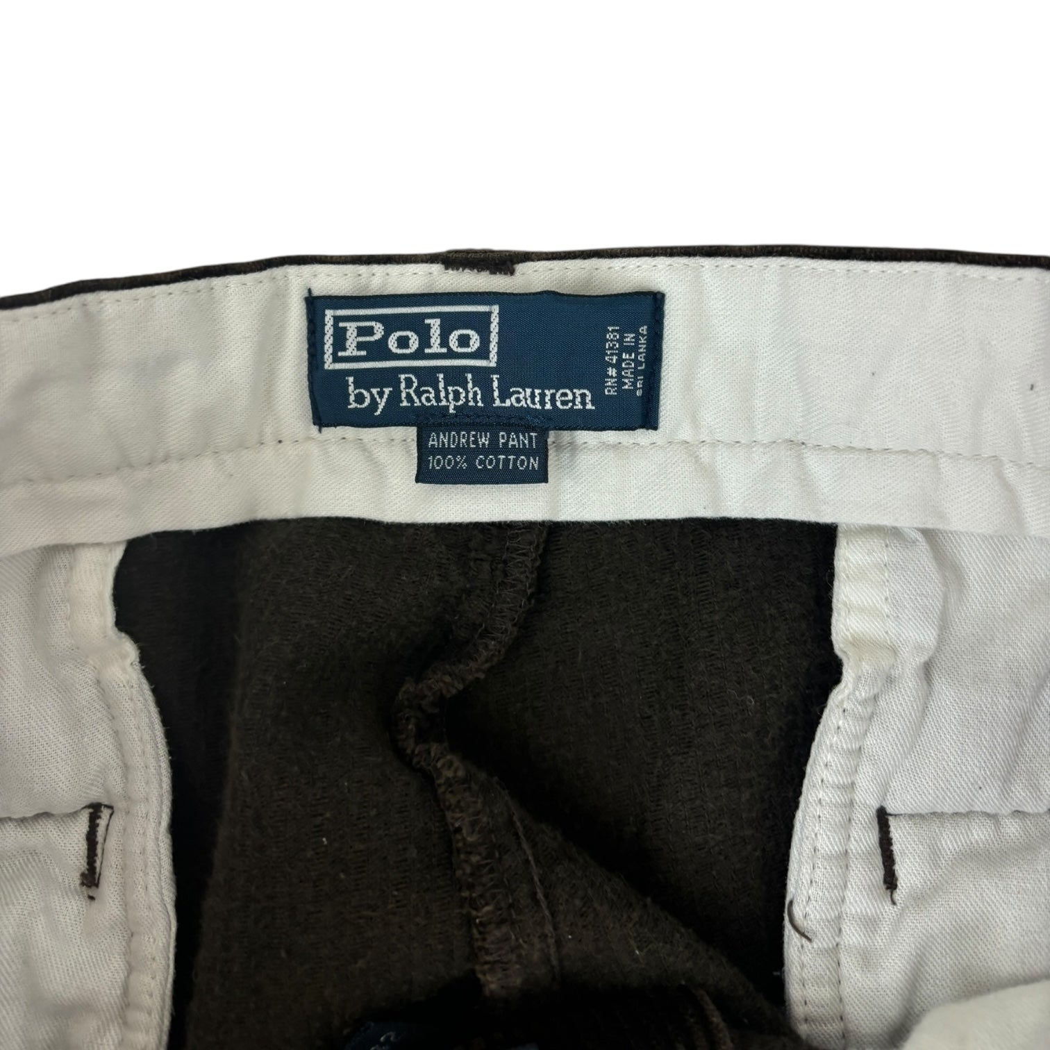 Vintage Polo Ralph Lauren Andrew Corduroy Pant Brown