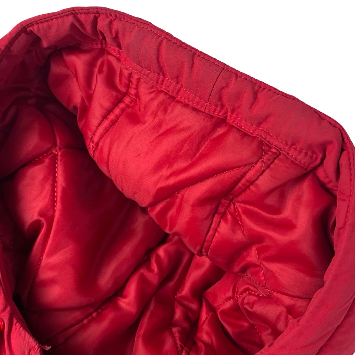 Supreme Zig Zag Stitch Puffy Jacket Red