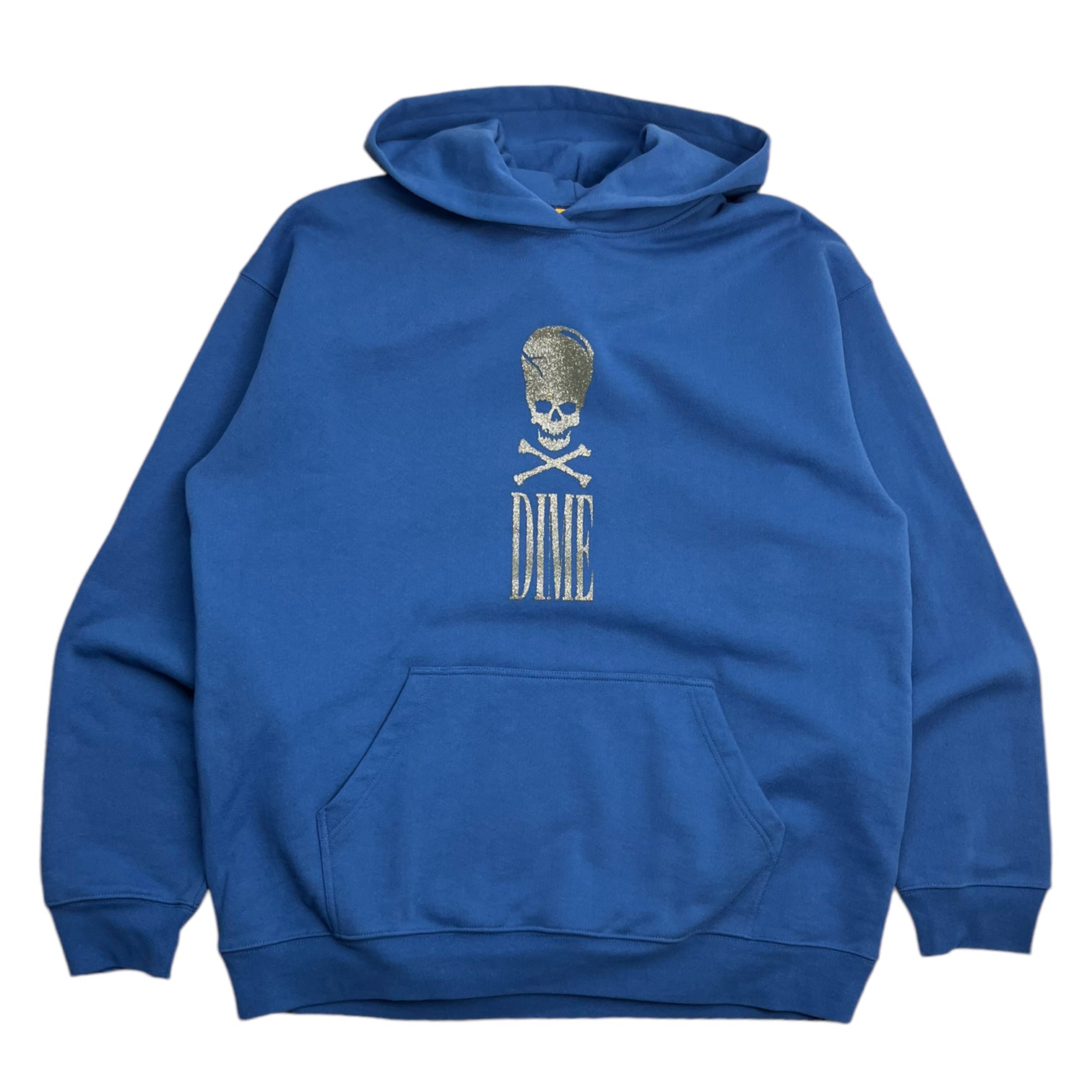 Dime Glitter Skull Hoodie Blue