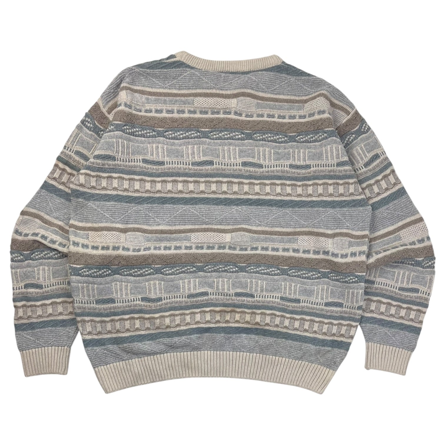 Vintage Tom Hanson 3D Knit Soft Bluey Cremé