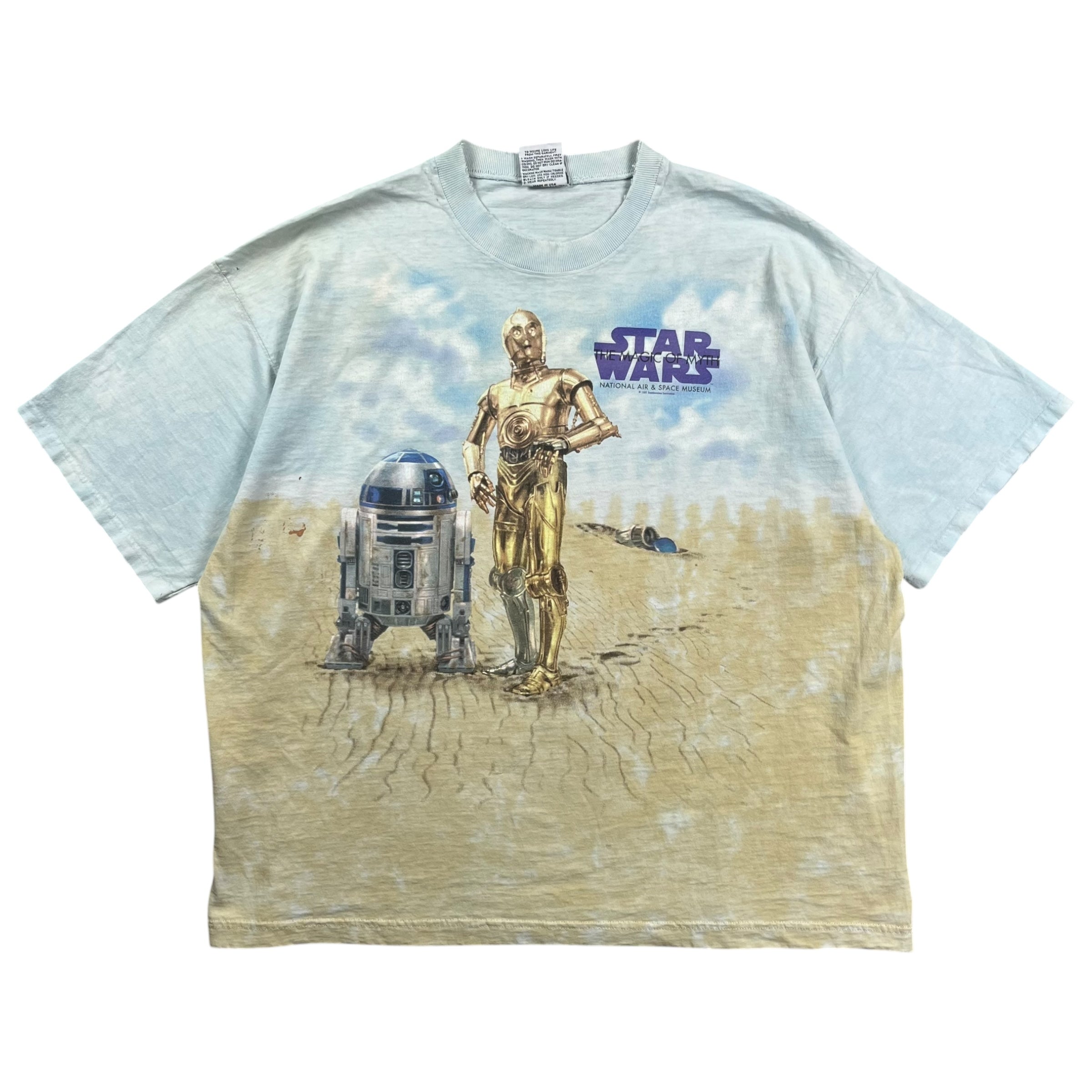 1997 Star Wars NASA Tee Light Blue/Beige