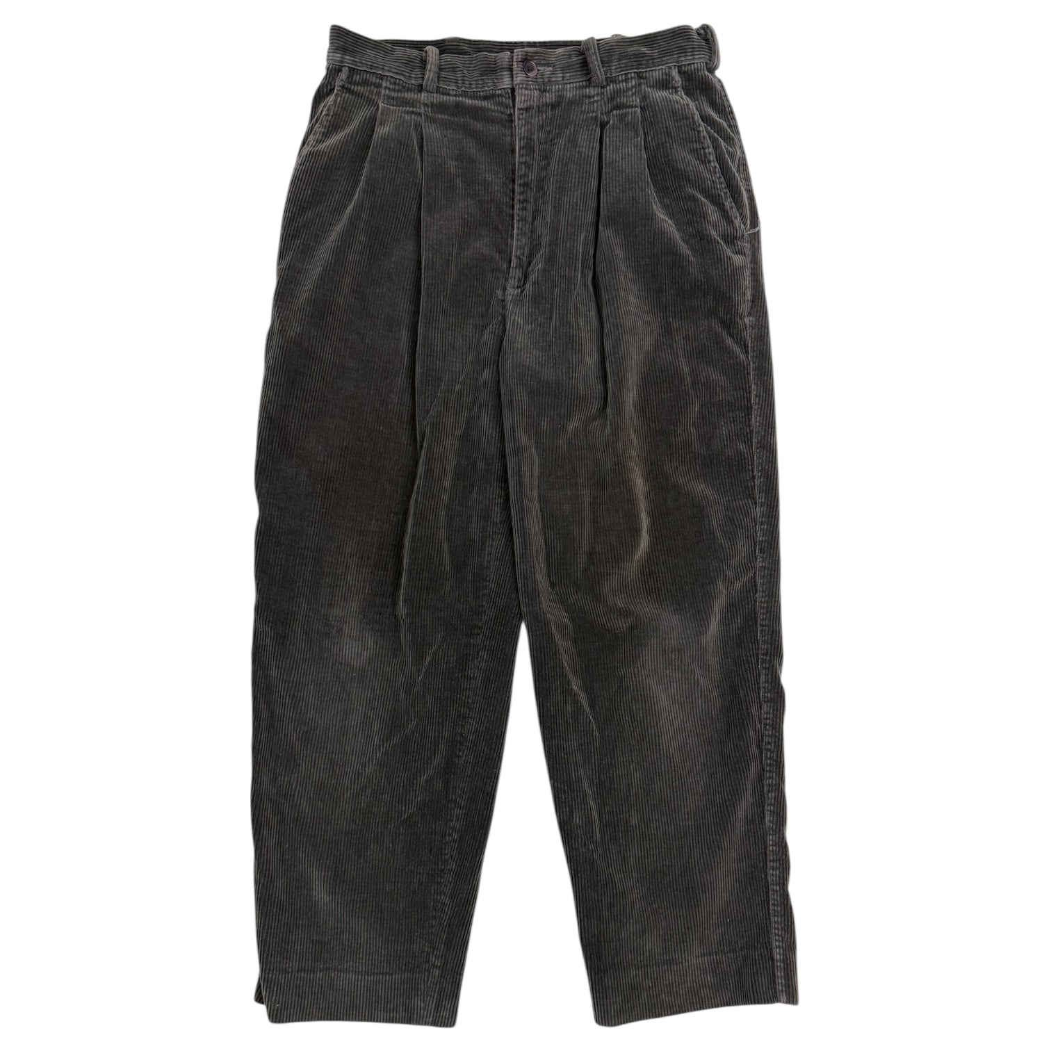 Vintage Balenciaga Corduroy Pants Dark Grey