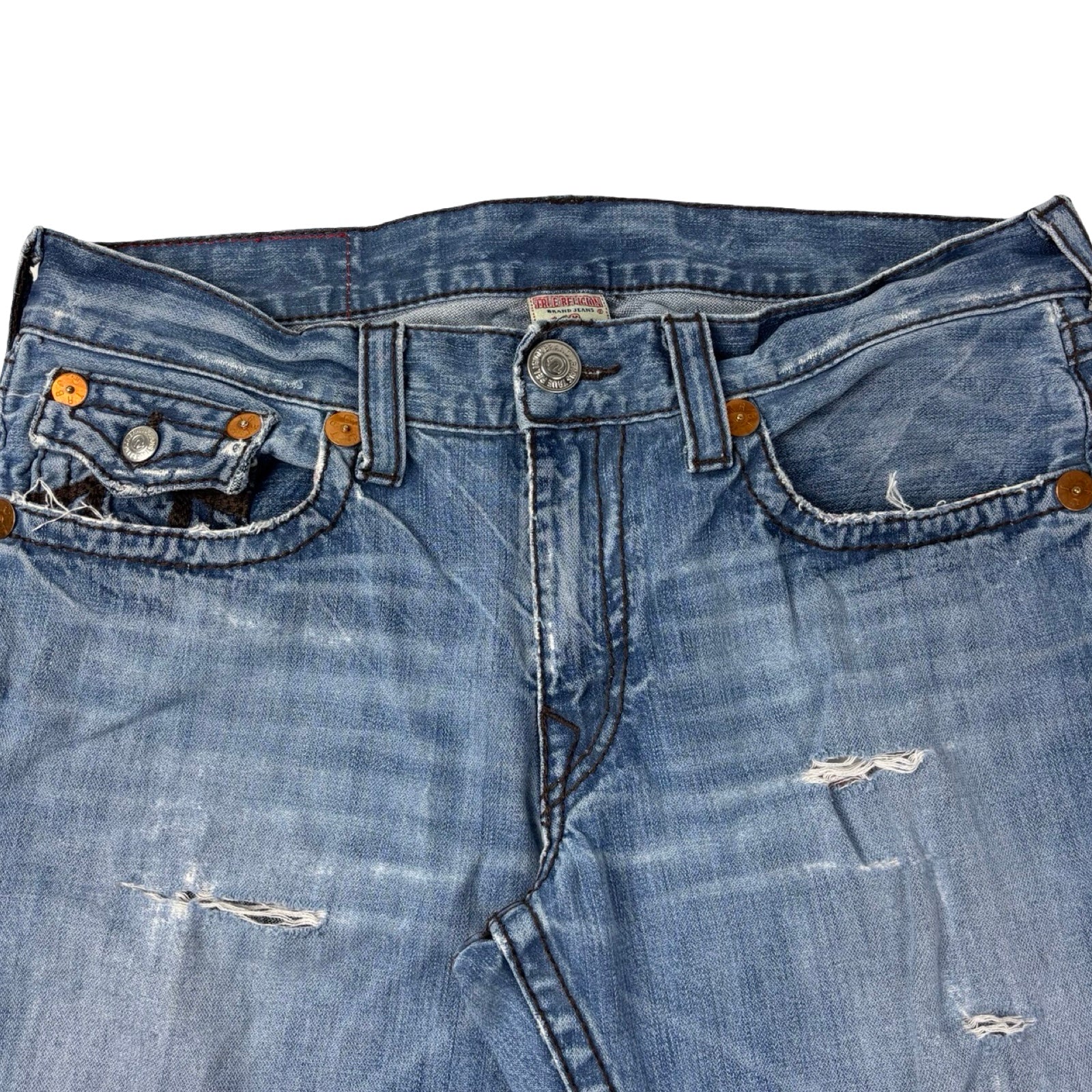 Vintage Y2K True Religion Rainbow Ricky Denim