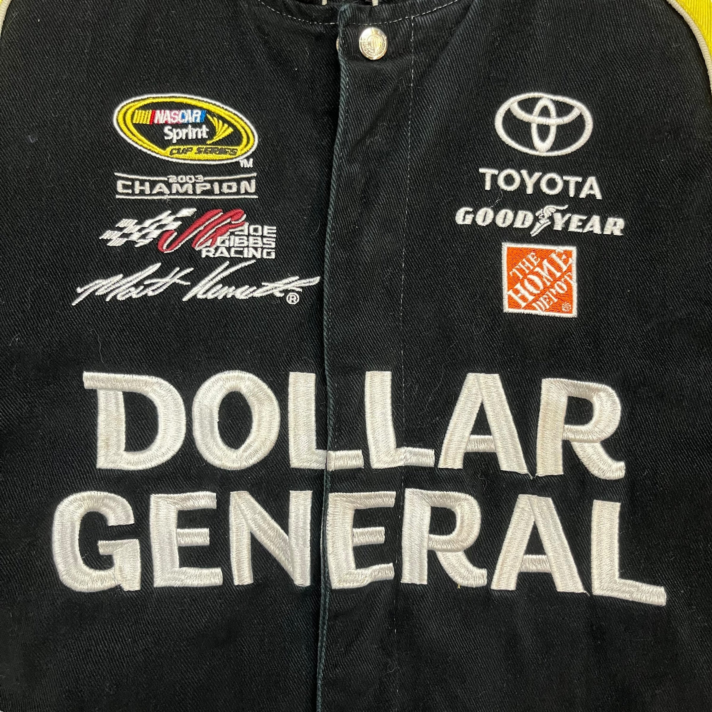 Vintage NASCAR Matt Kenseth Racing Jacket Black