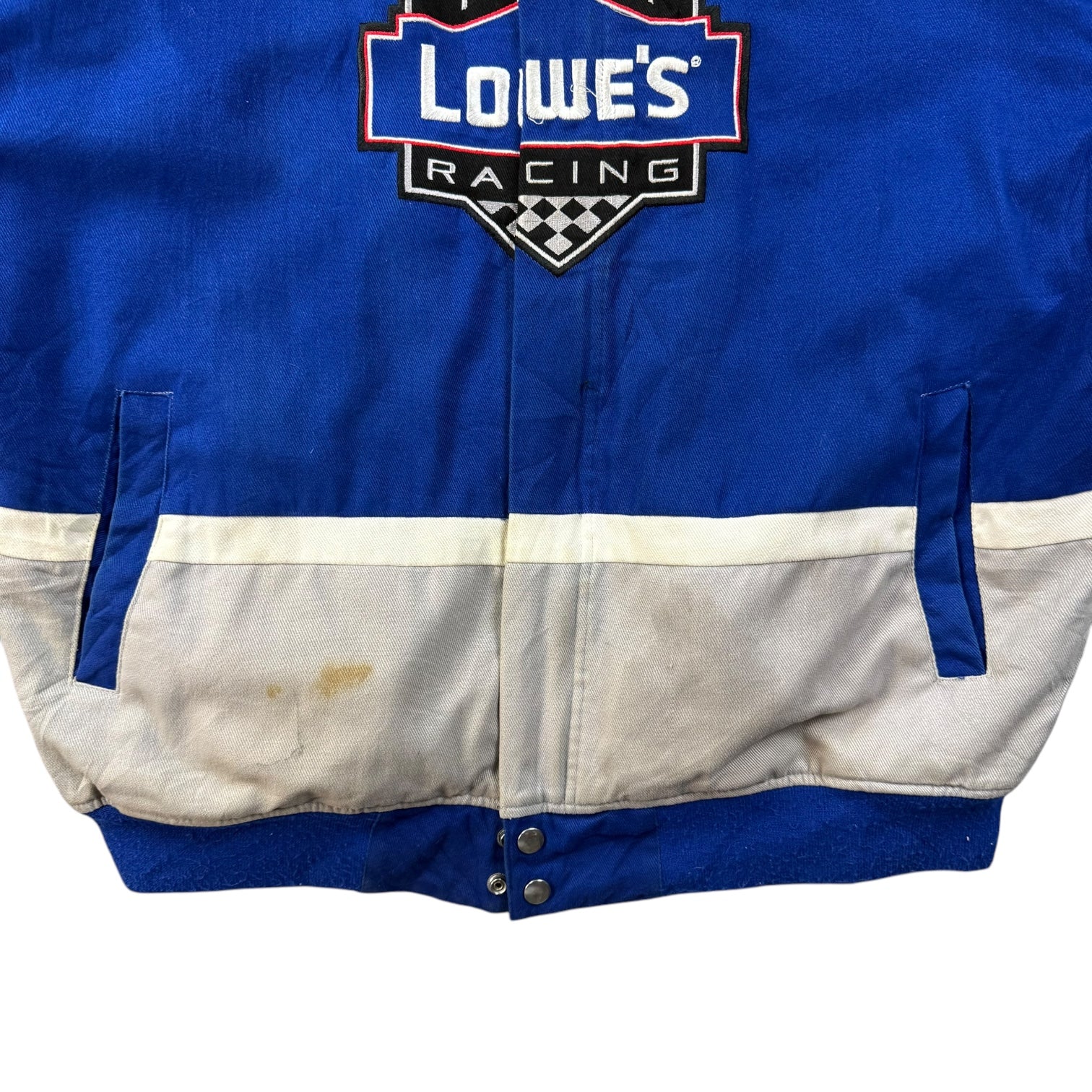 Vintage NASCAR Jimmy Johnson Racing Jacket Blue