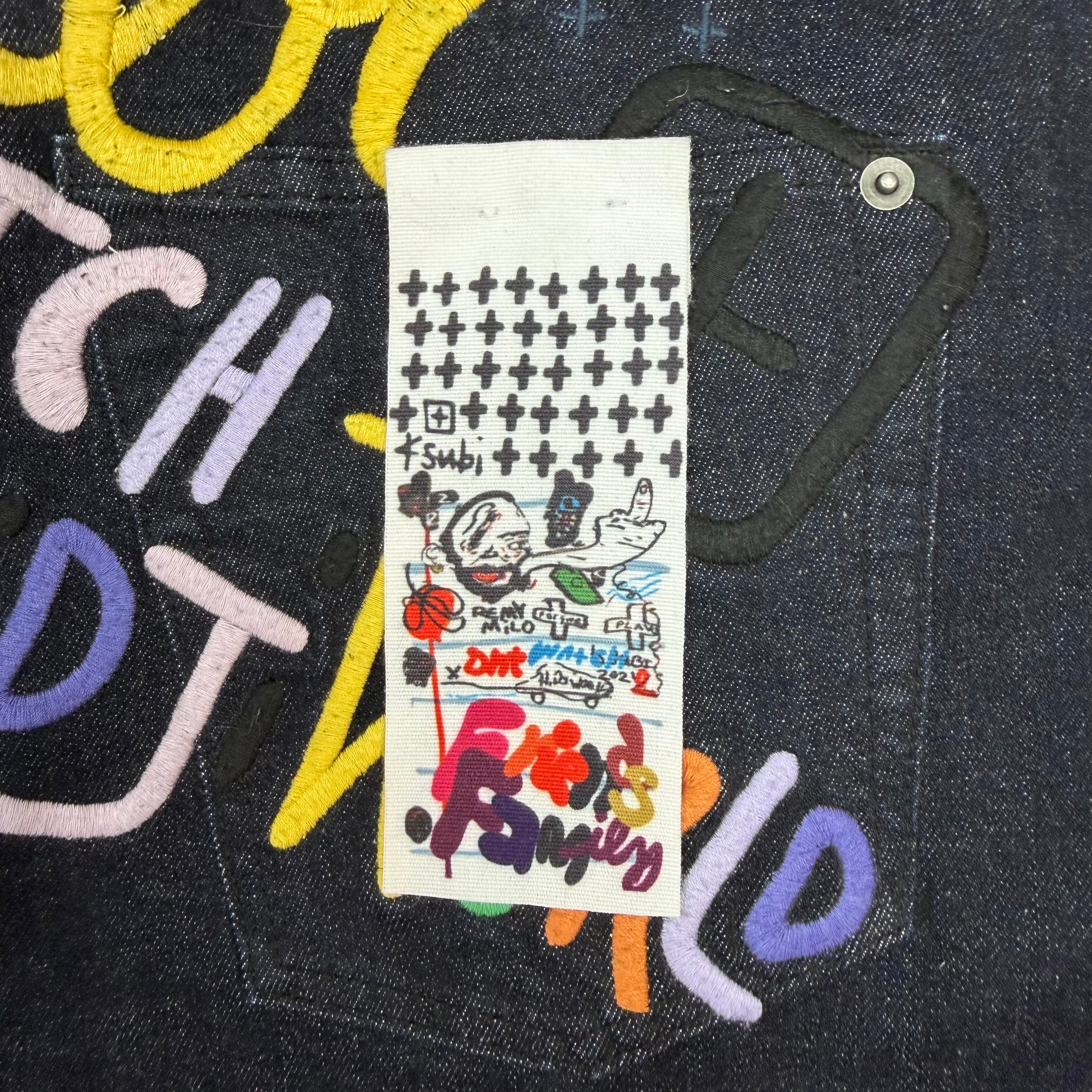 Ksubi X HidjiWorld Anti K Community Raw Denim Selvedge Jeans Black