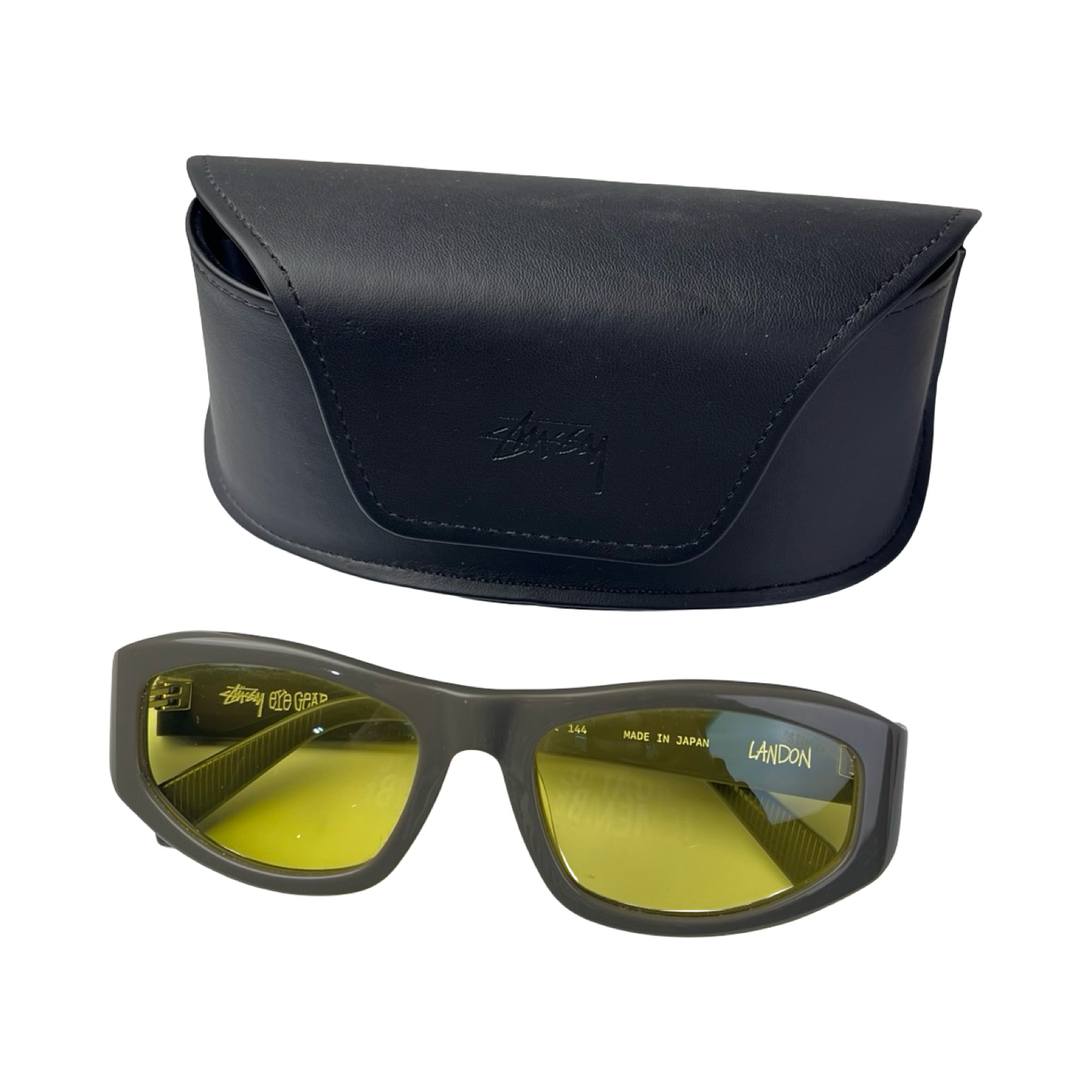Stussy Landon Sunglasses Grey/Yellow Lens