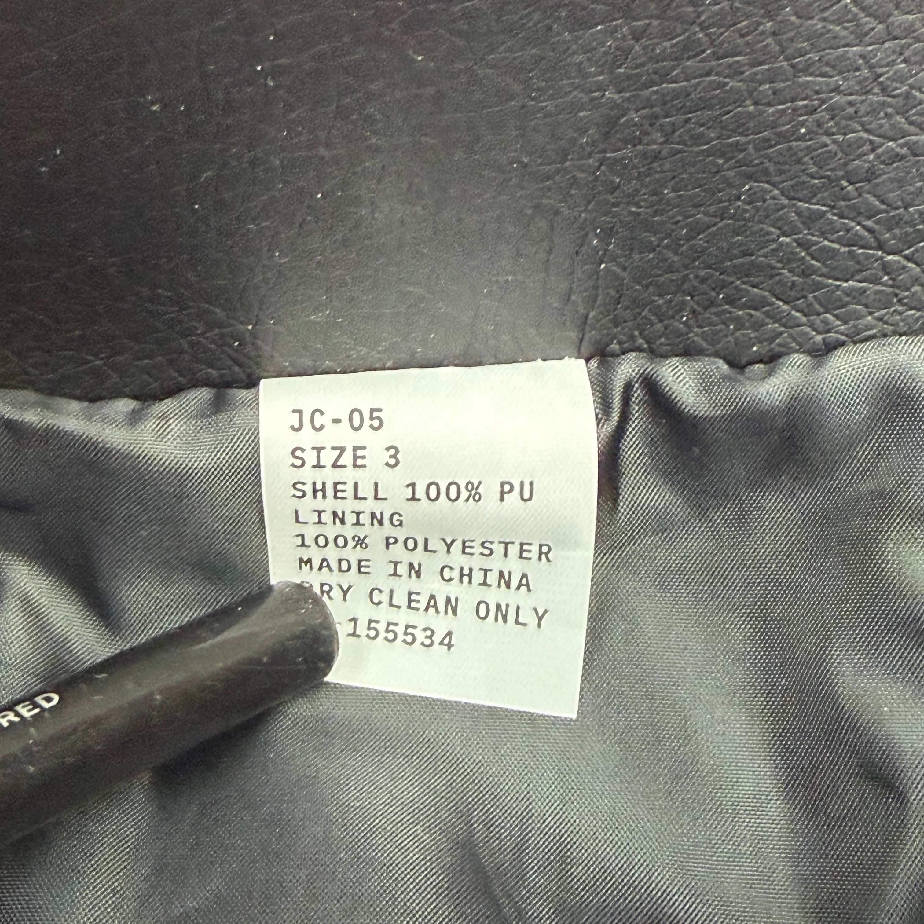 Yeezy JC-05 Leather Jacket Black