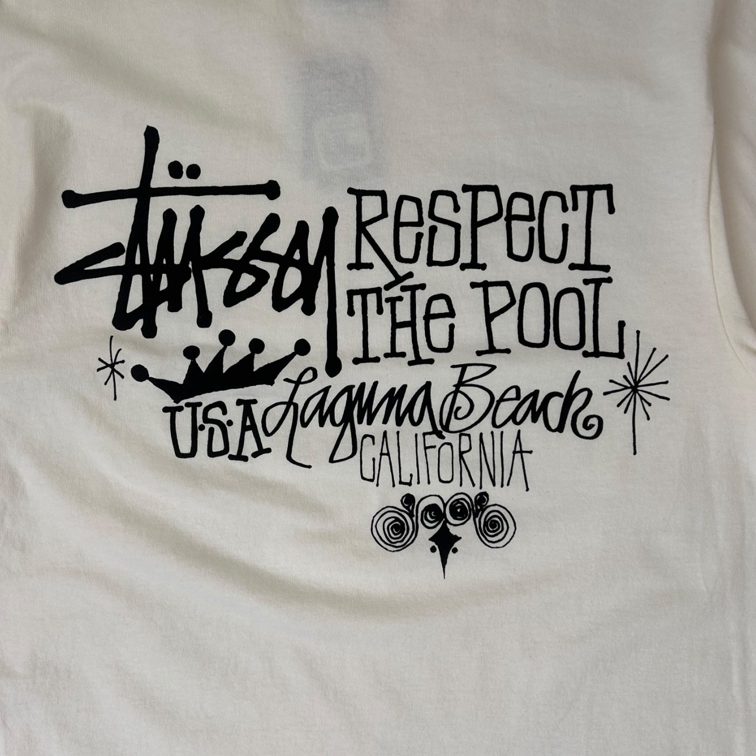 Stussy Respect The Pool T-Shirt White