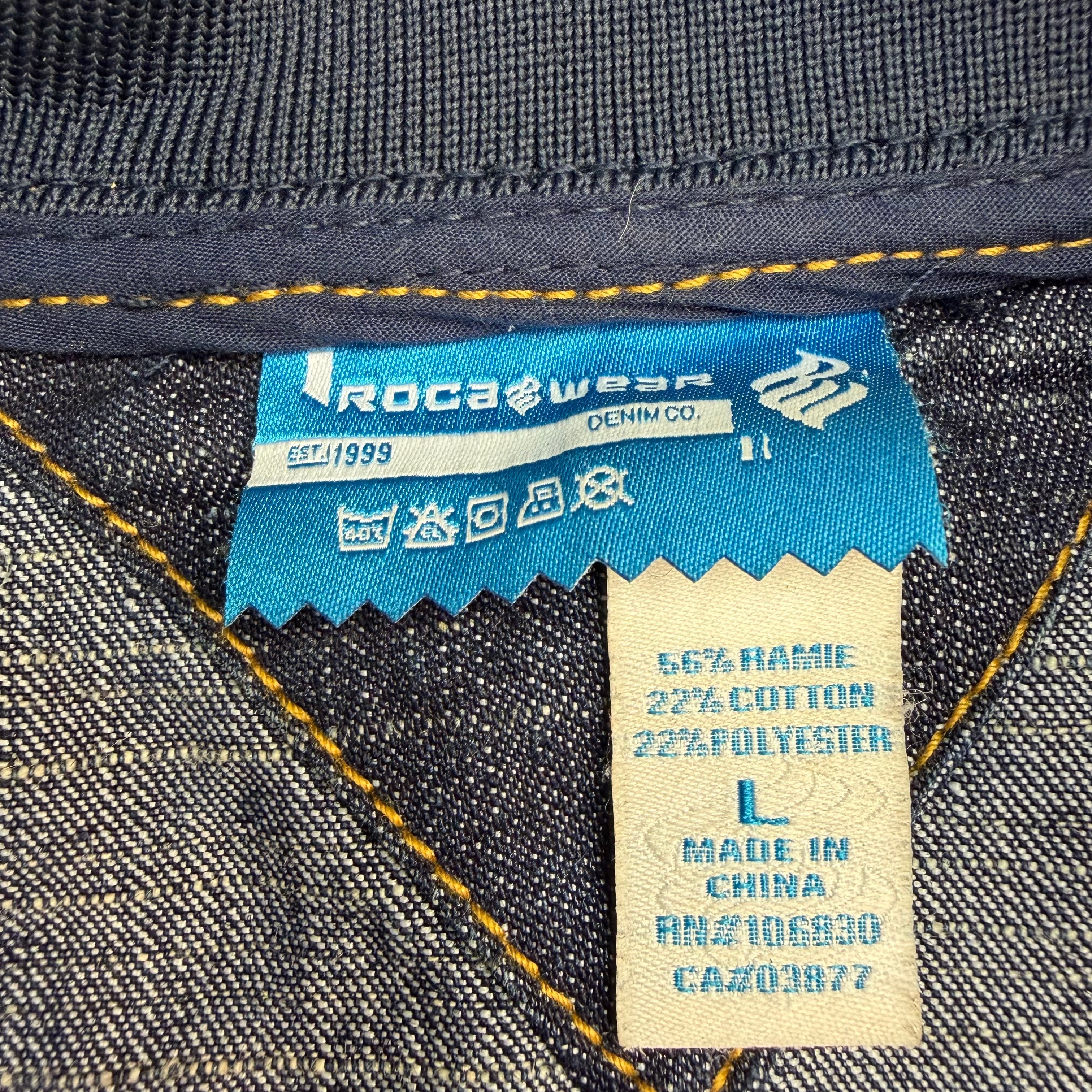 Vintage Roca Wear Denim Co Track Jacket Navy