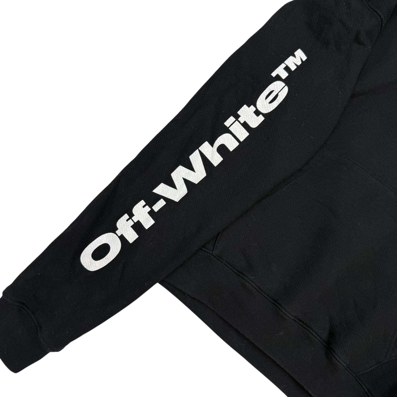 Off-White Diagonal Skulls Hoodie Black
