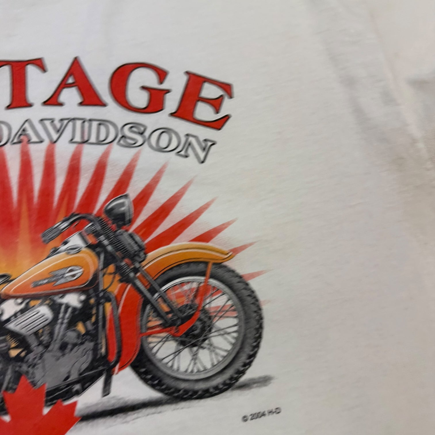 2004 Harley Davidson Of Edmonton L/S Tee White