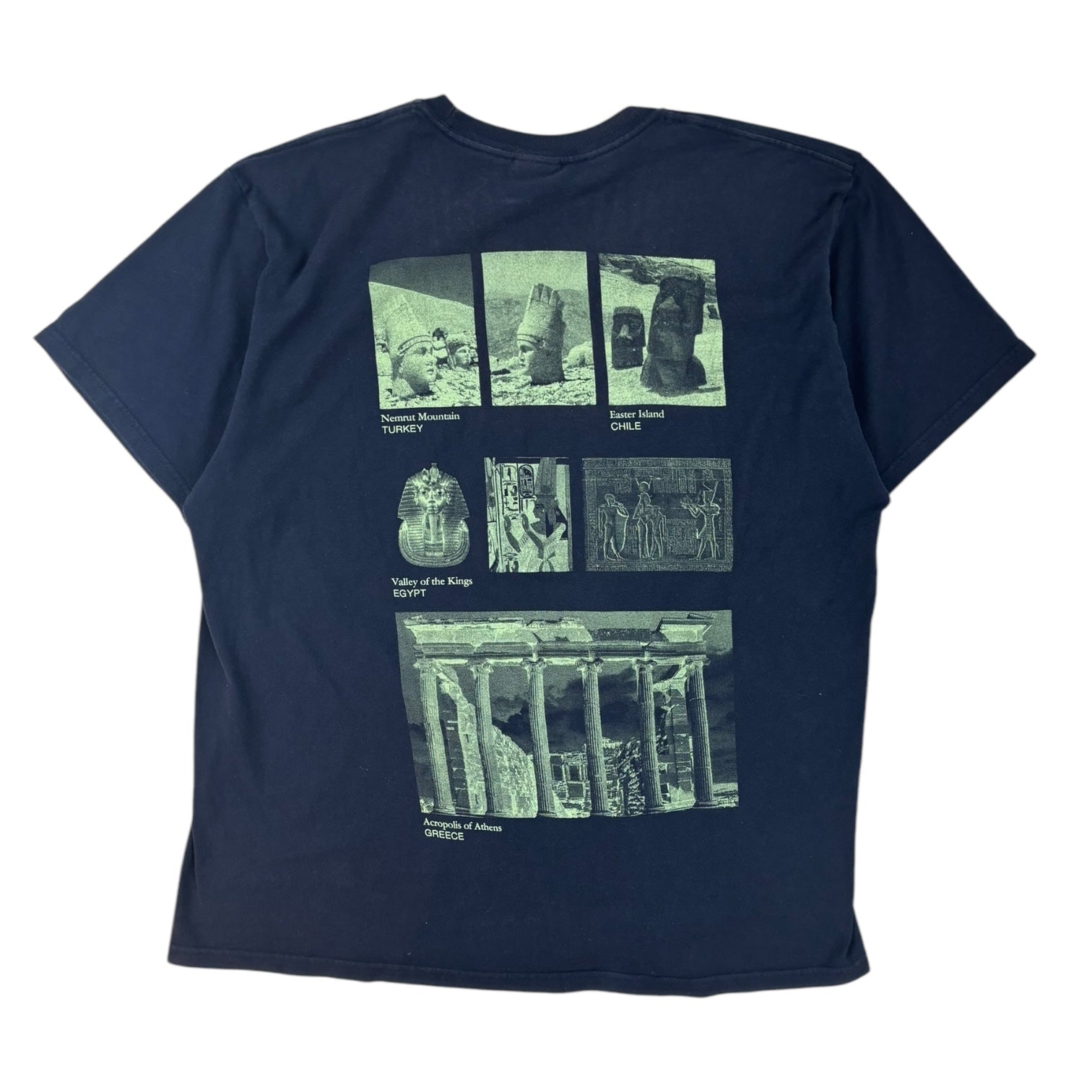 Stussy Worldwide Ancient Monuments T-Shirt Navy