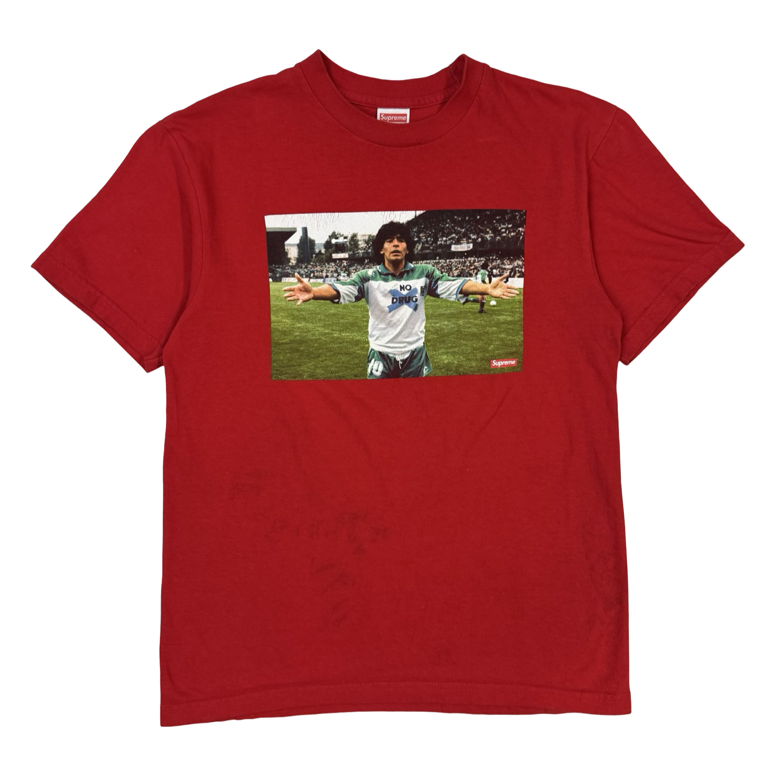 Supreme Maradona Tee Red