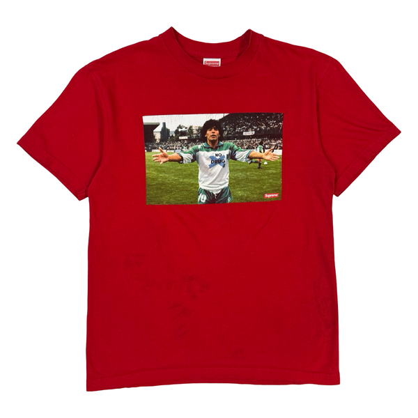 Supreme Maradona Tee Red