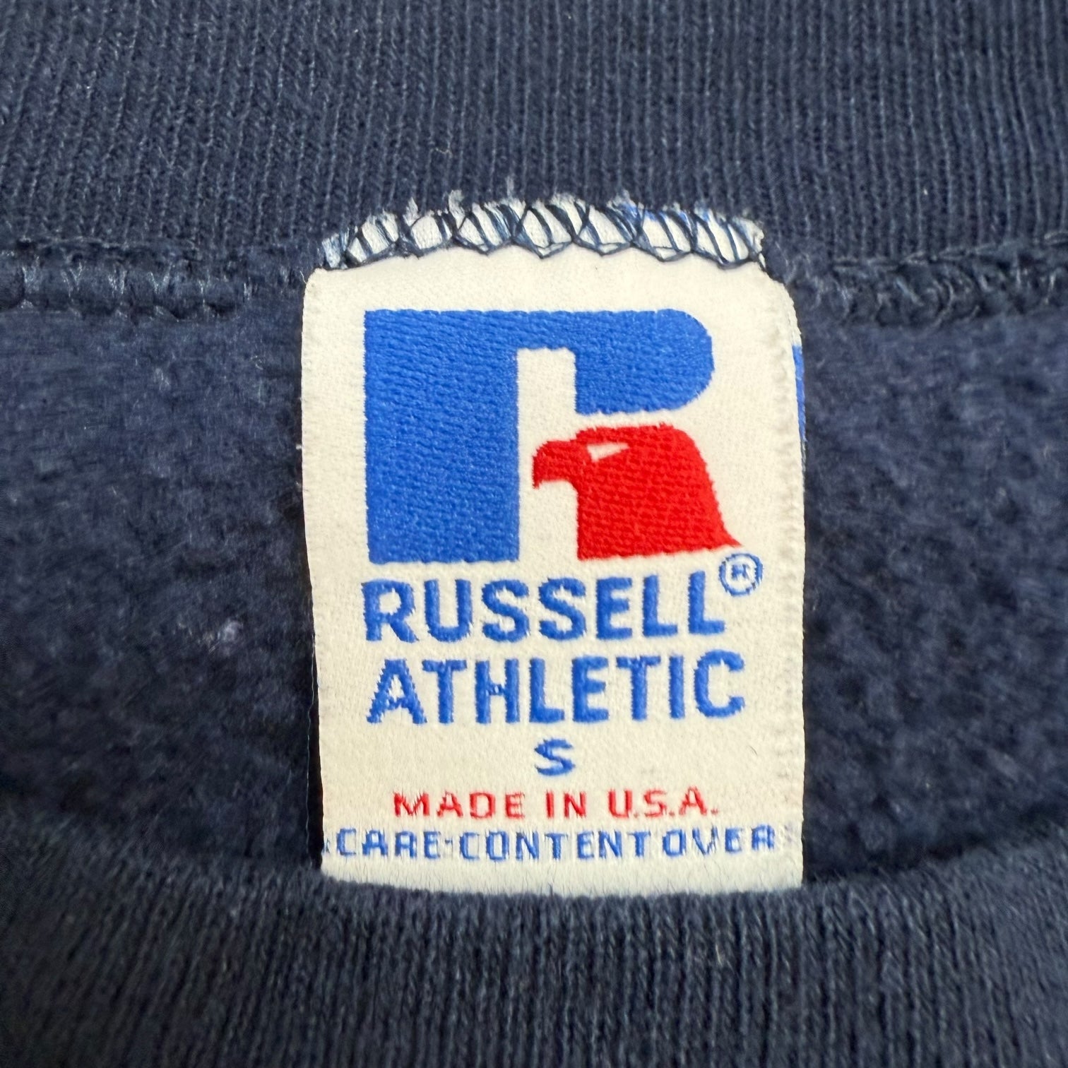 Vintage Russell Athletic University California Berkeley Crewneck Navy Blue