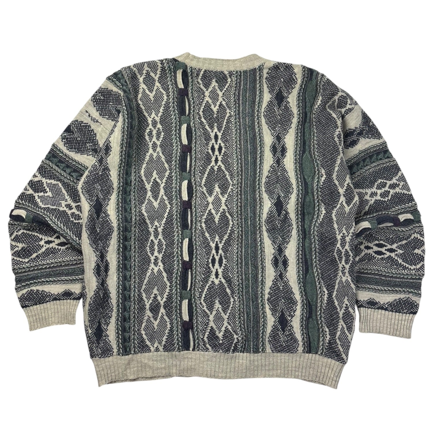 Vintage Anvito 3D Knit Cardigan Sweater