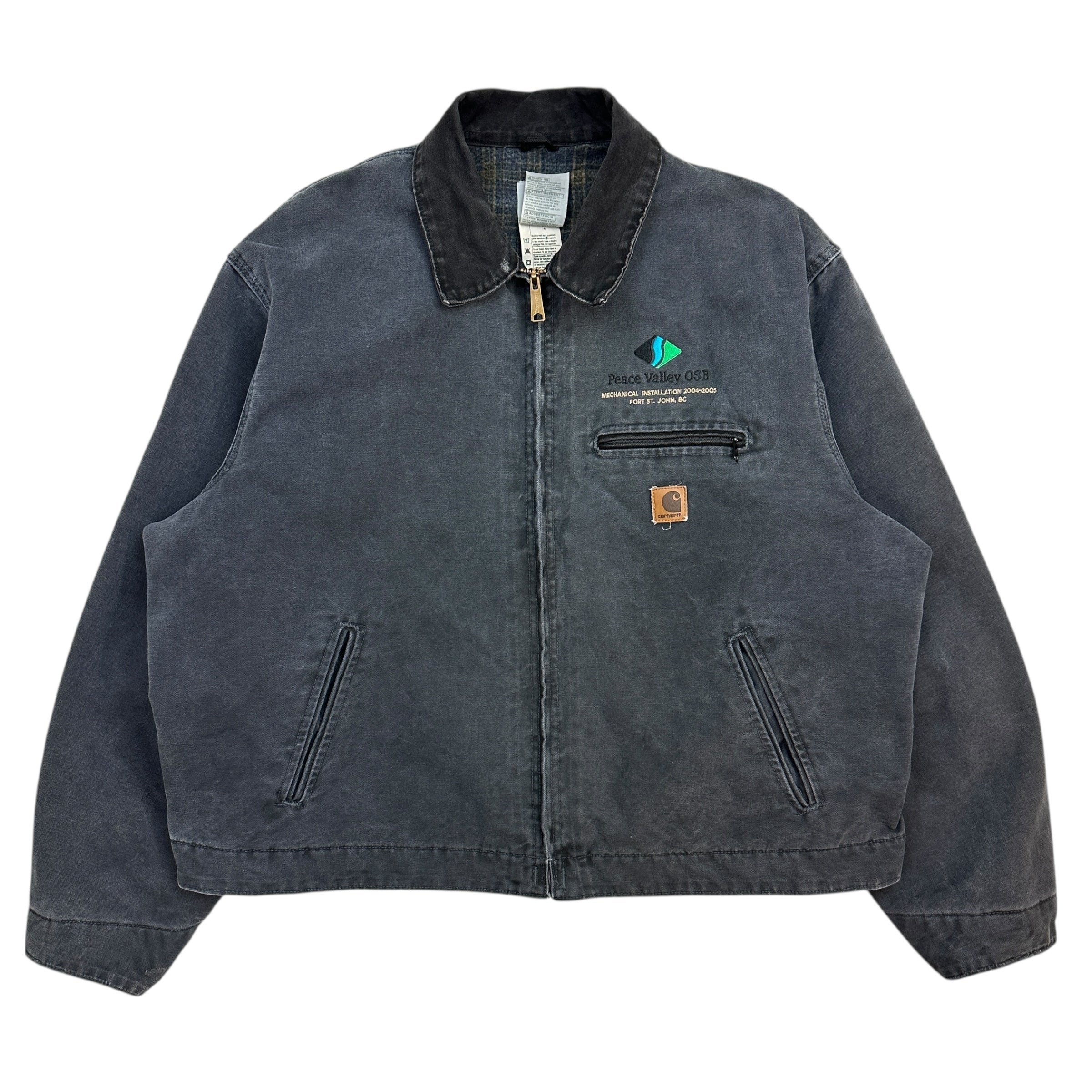 Vintage Carhartt Detroit Jacket Petrol Grey