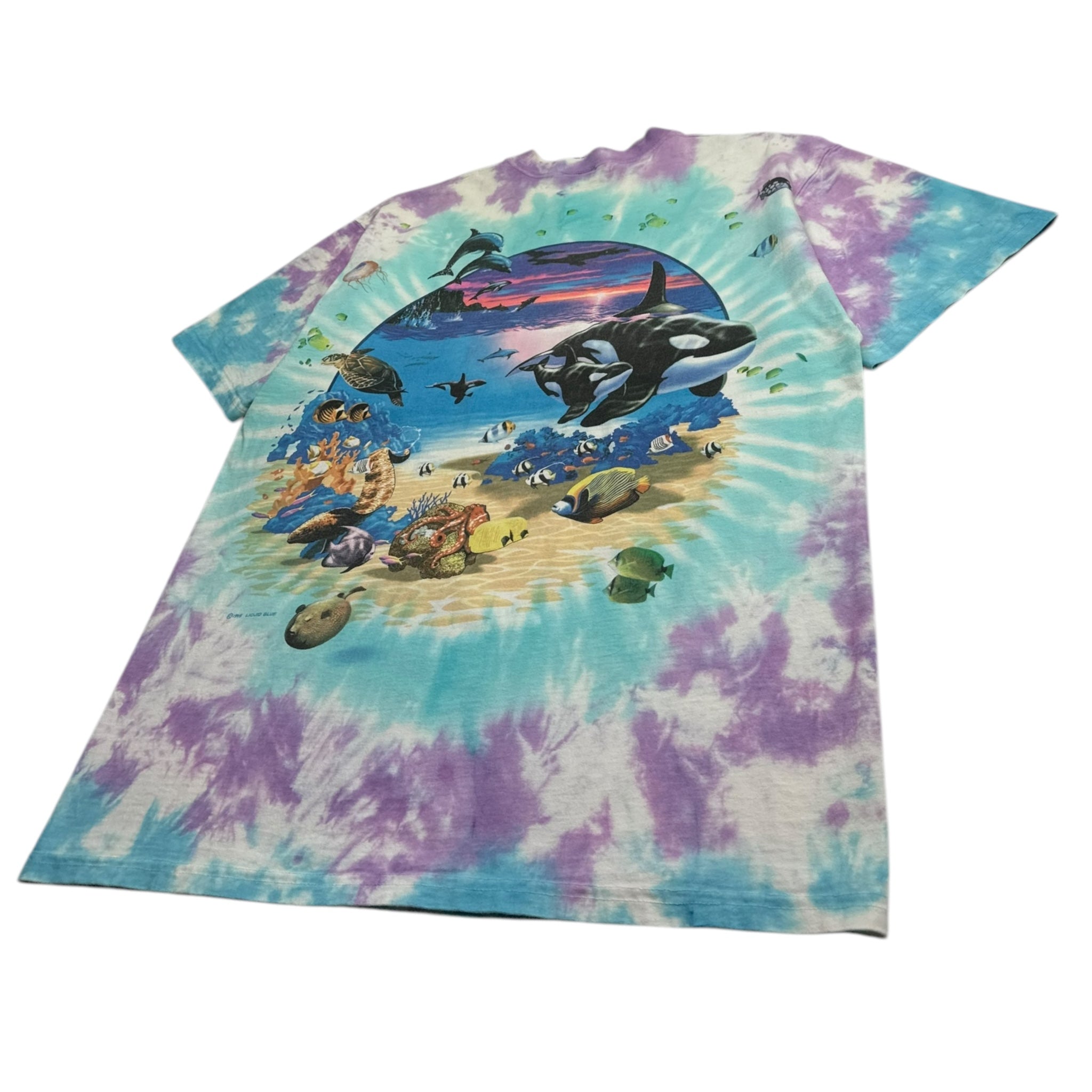 1995 Liquid Blue Aquatic Harmony Tie Dye Tee