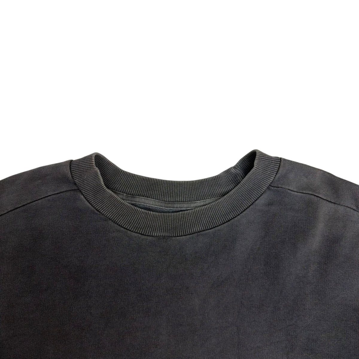 (W) Yeezy Season 1 Cropped Cotton Sweater Washed Black