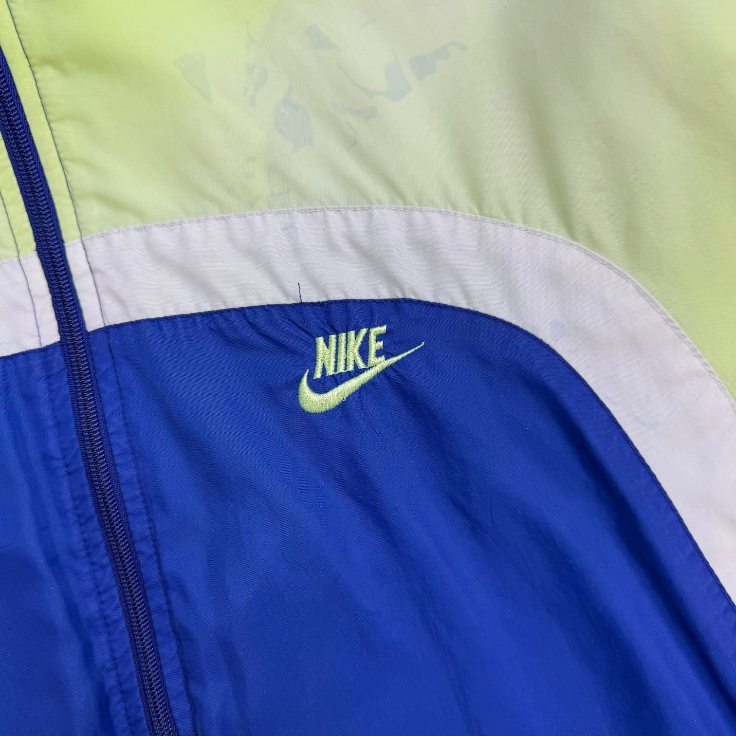 Vintage Nike Tricolour Windbreaker Blue/Green/White