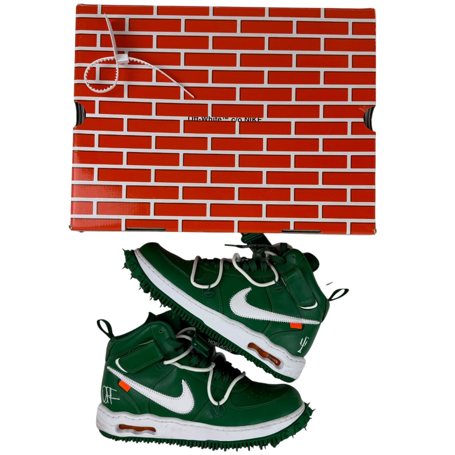 Nike x Off-White Air Force 1 Mid Pine Green (Used)